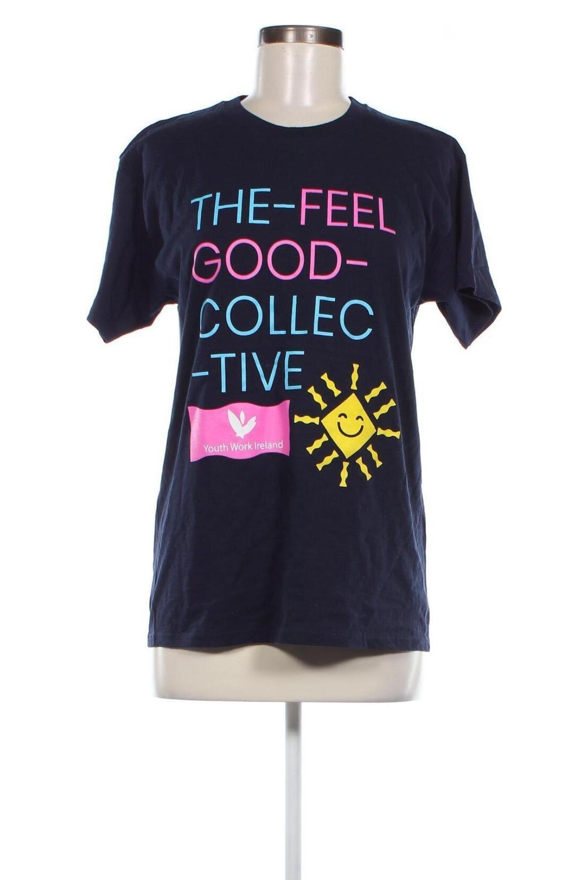 Γυναικείο t-shirt Fruit Of The Loom, Μέγεθος M, Χρώμα Μπλέ, Τιμή 4,58 €