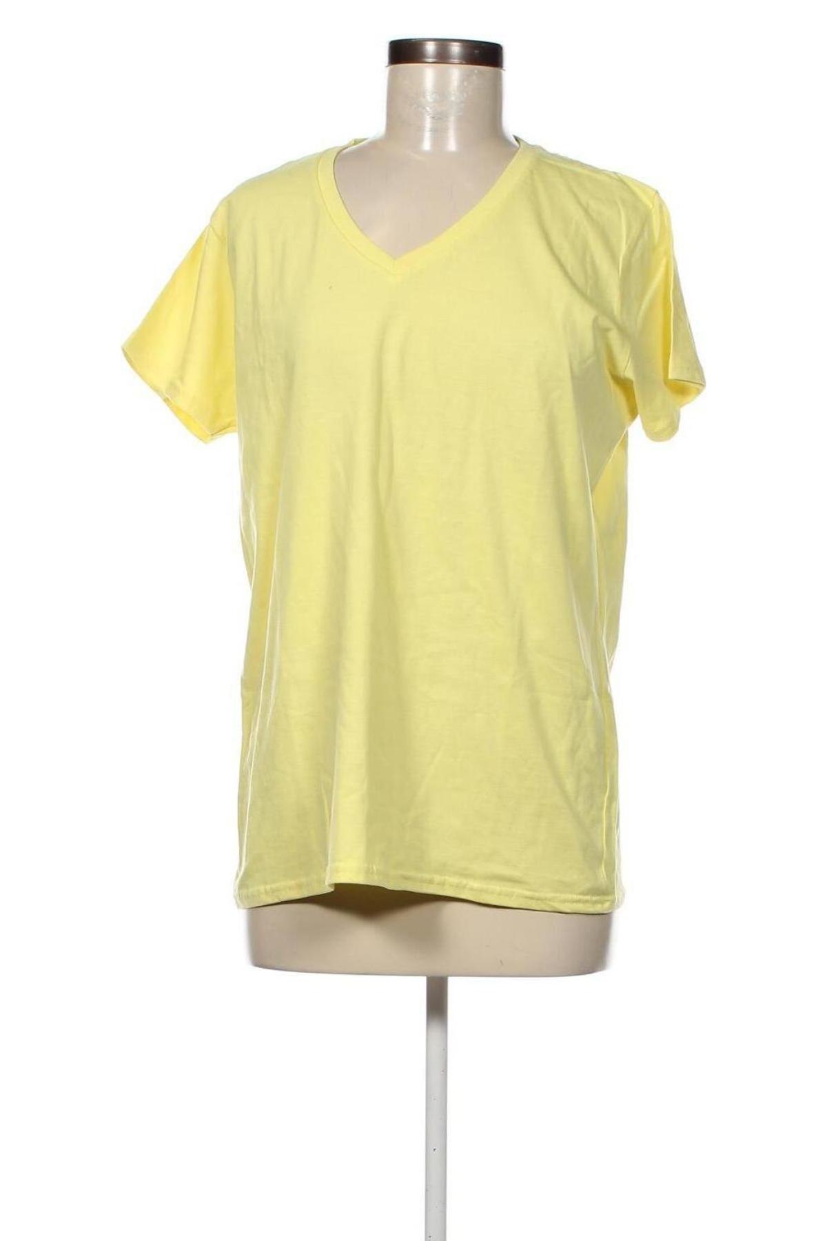 Damen T-Shirt Gildan, Größe L, Farbe Gelb, Preis € 6,65