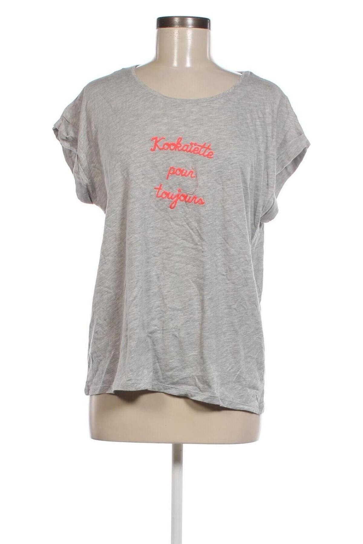 Γυναικείο t-shirt Kookai, Μέγεθος M, Χρώμα Γκρί, Τιμή 17,26 €