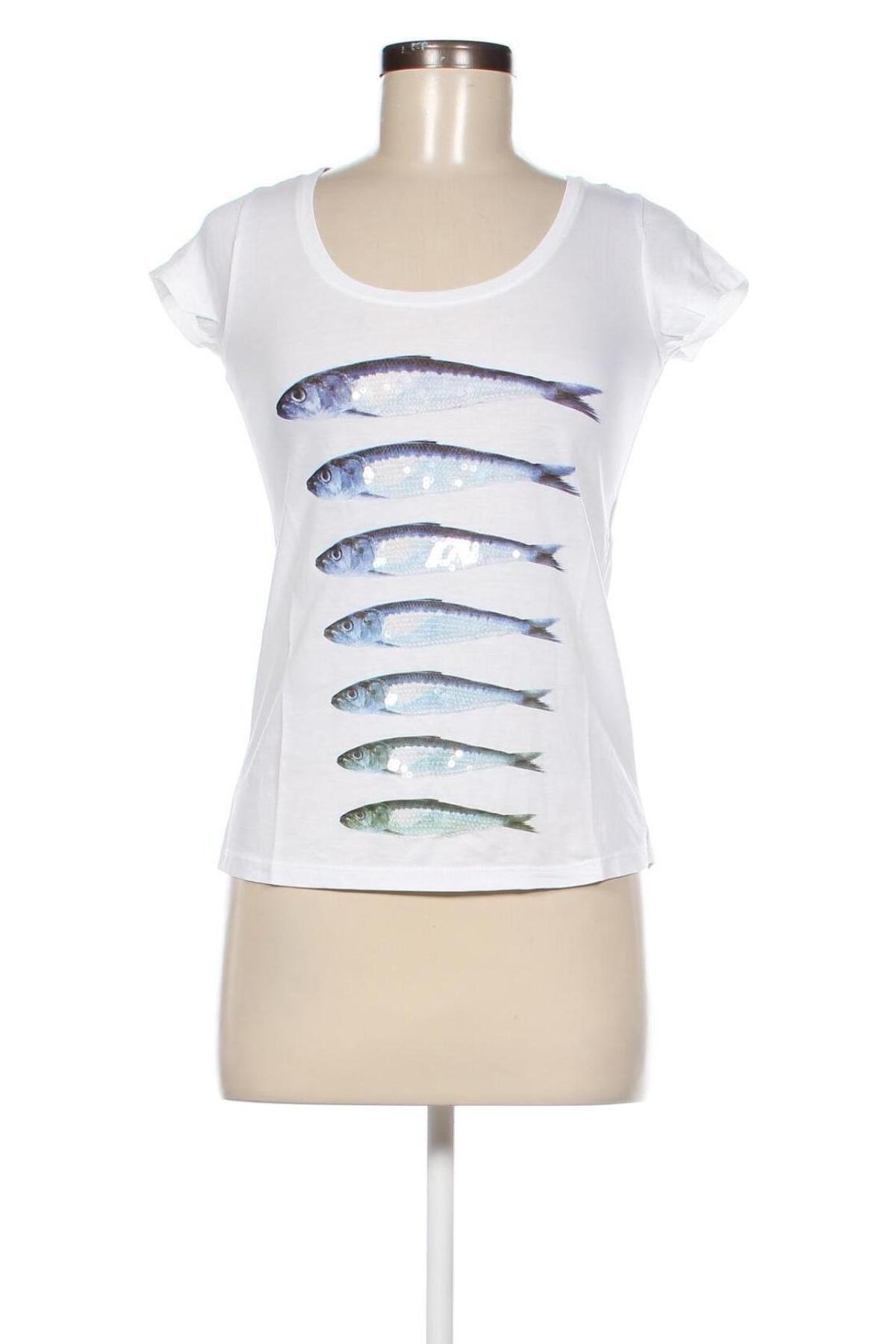 Damen T-Shirt Little Marcel, Größe XS, Farbe Weiß, Preis 10,82 €