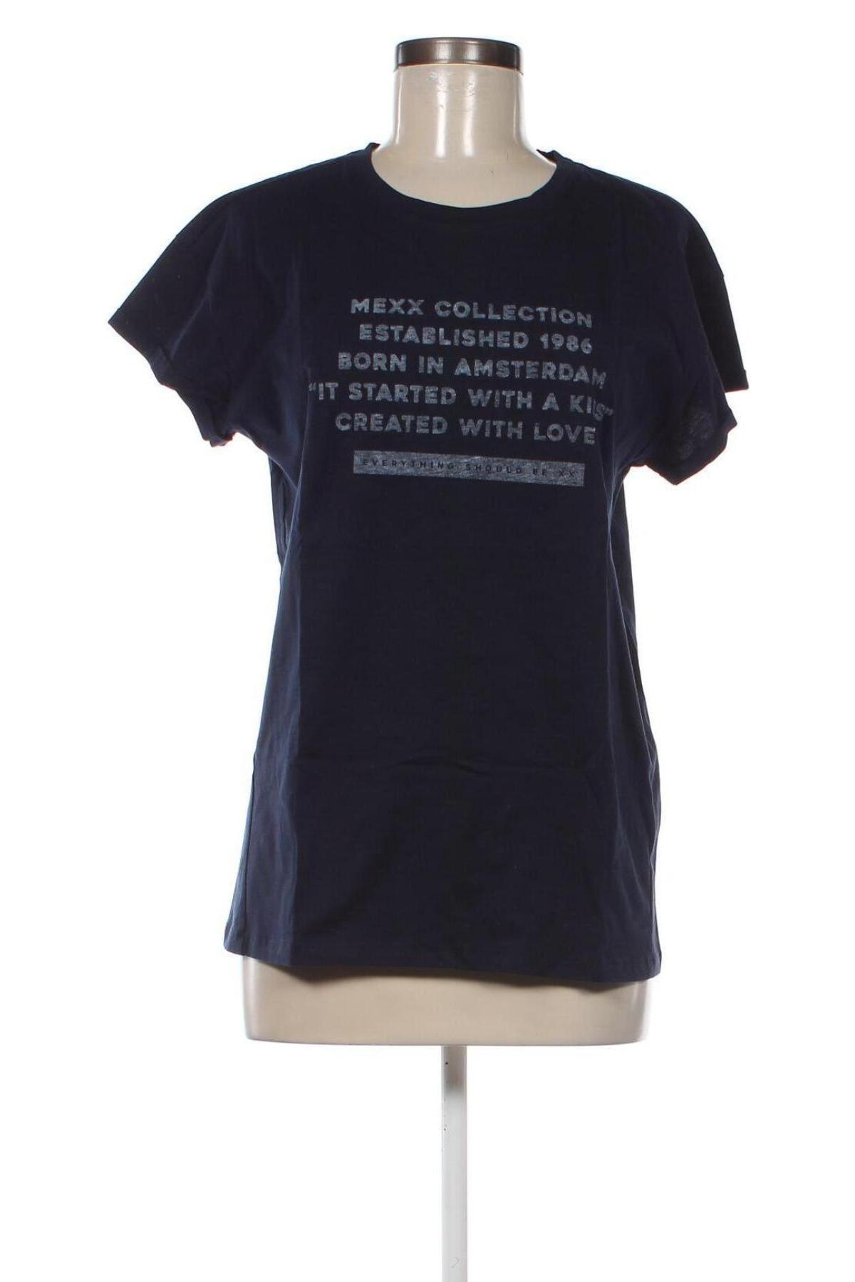 Γυναικείο t-shirt Mexx, Μέγεθος M, Χρώμα Μπλέ, Τιμή 18,56 €