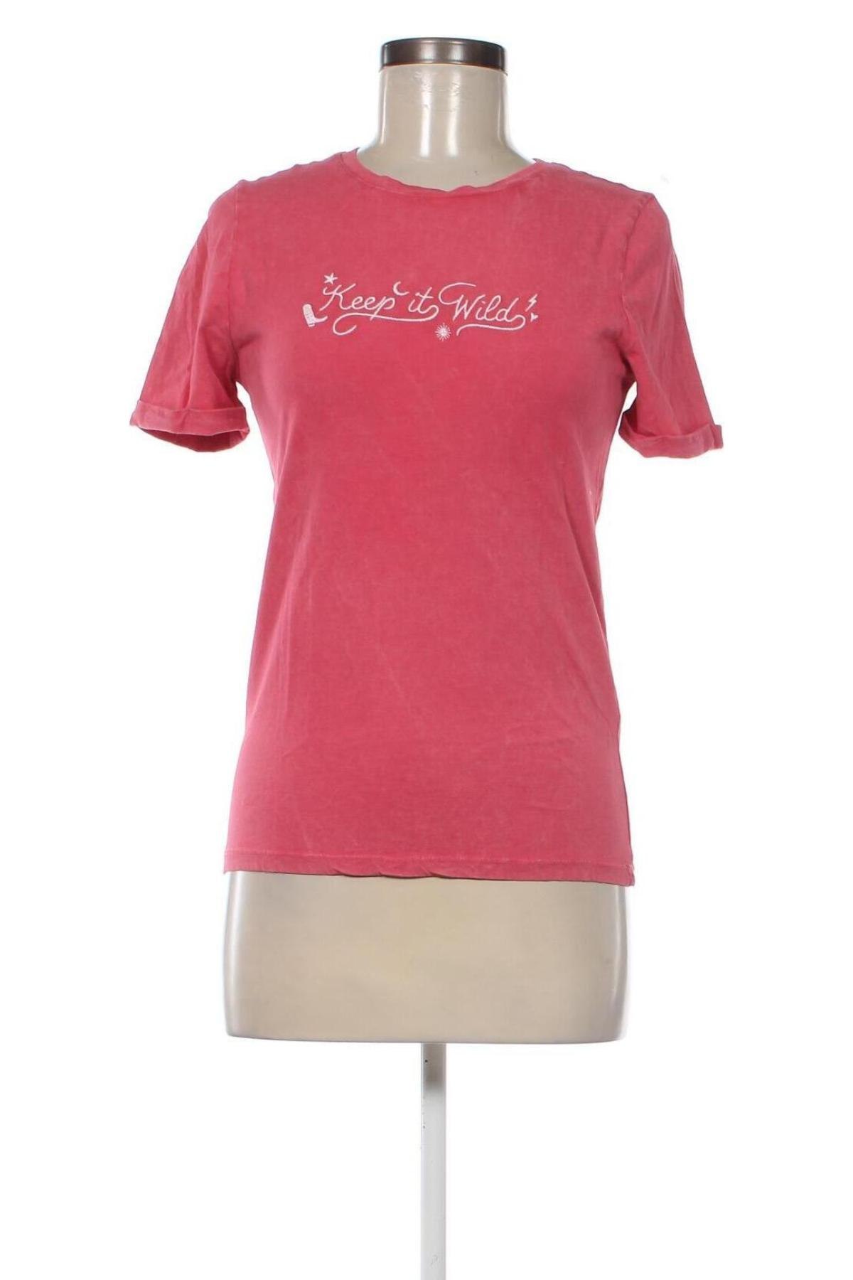 Damen T-Shirt Naf Naf, Größe S, Farbe Rosa, Preis 18,56 €