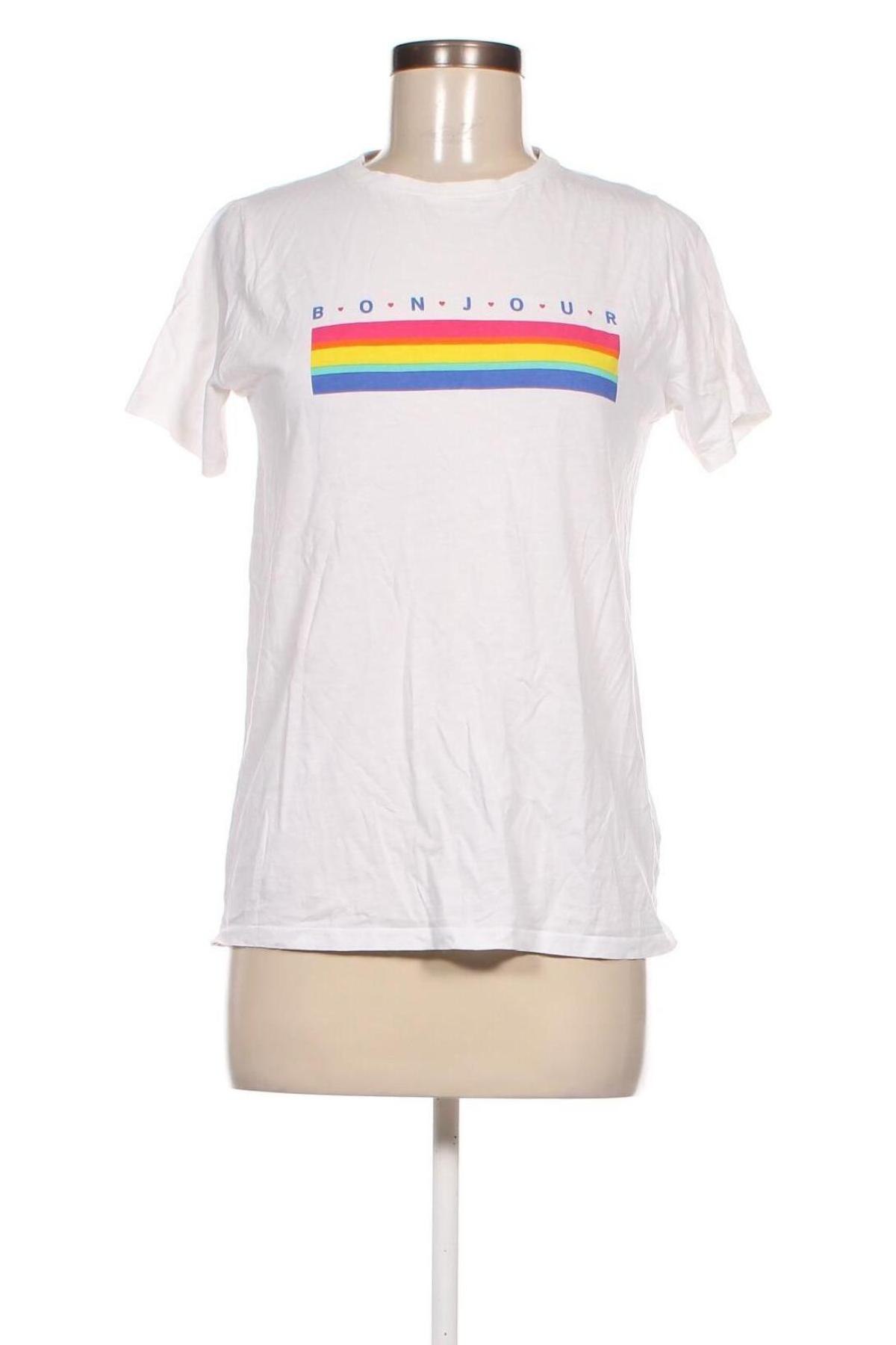 Damen T-Shirt New Look, Größe M, Farbe Weiß, Preis 9,05 €