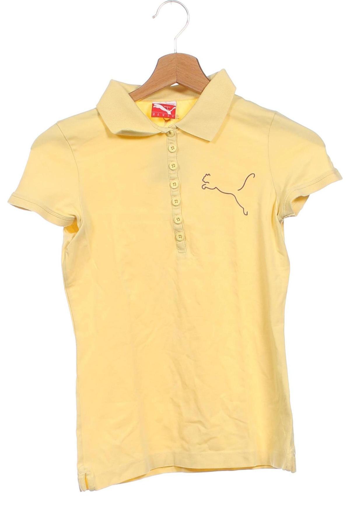 Γυναικείο t-shirt PUMA, Μέγεθος XS, Χρώμα Κίτρινο, Τιμή 14,00 €