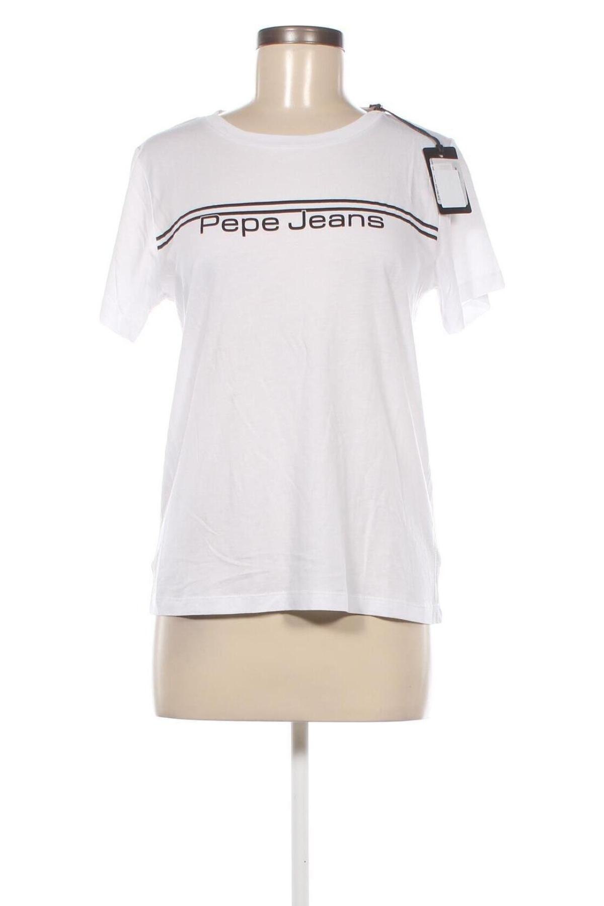 Γυναικείο t-shirt Pepe Jeans, Μέγεθος S, Χρώμα Λευκό, Τιμή 19,18 €