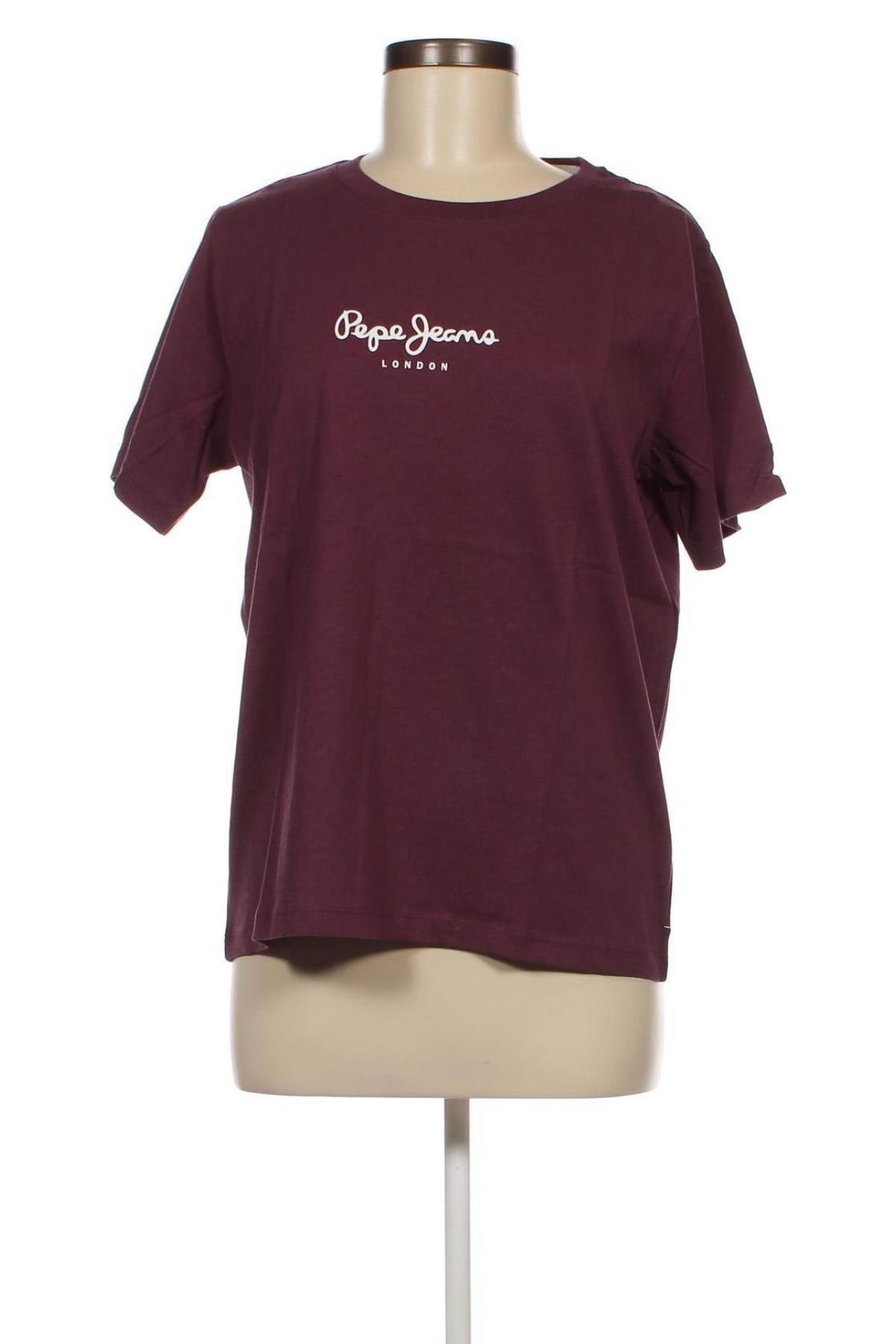 Damen T-Shirt Pepe Jeans, Größe L, Farbe Lila, Preis 27,17 €