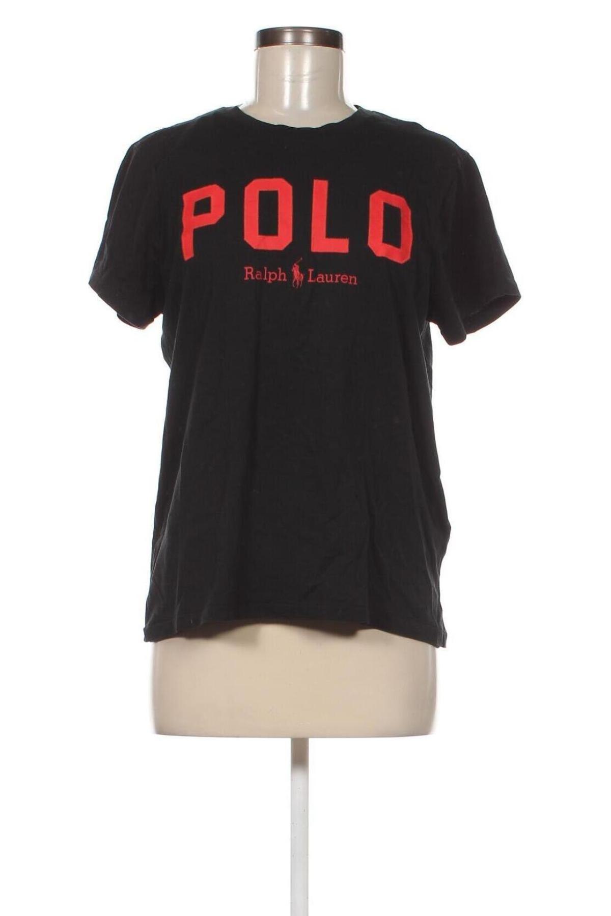 Γυναικείο t-shirt Polo By Ralph Lauren, Μέγεθος L, Χρώμα Μαύρο, Τιμή 39,90 €