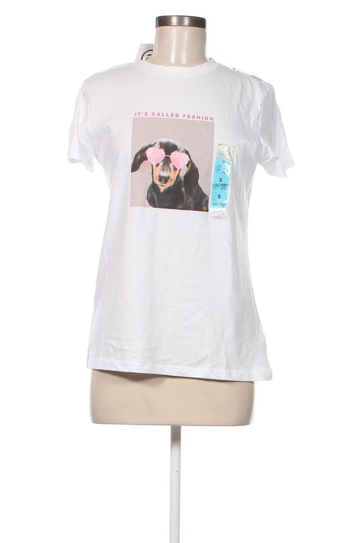 Γυναικείο t-shirt Primark, Μέγεθος M, Χρώμα Λευκό, Τιμή 10,72 €