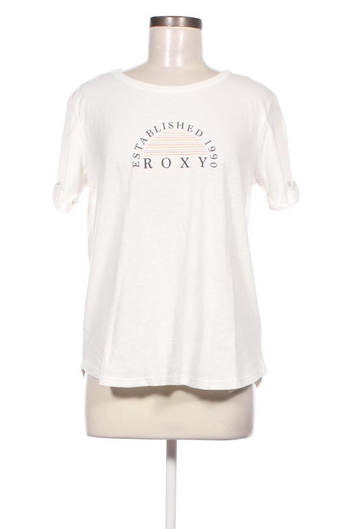 Damski T-shirt Roxy, Rozmiar L, Kolor Biały, Cena 95,96 zł