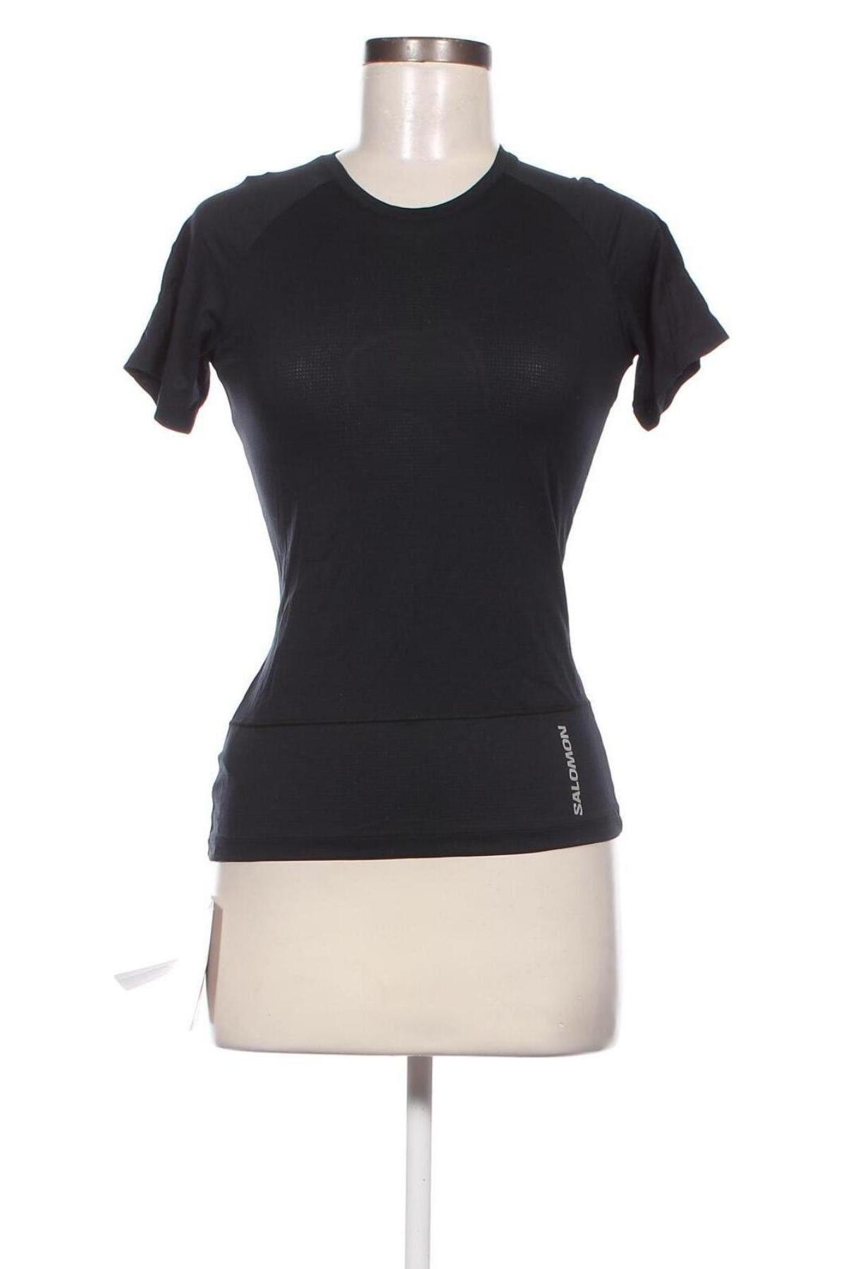 Γυναικείο t-shirt Salomon, Μέγεθος XS, Χρώμα Μαύρο, Τιμή 31,54 €
