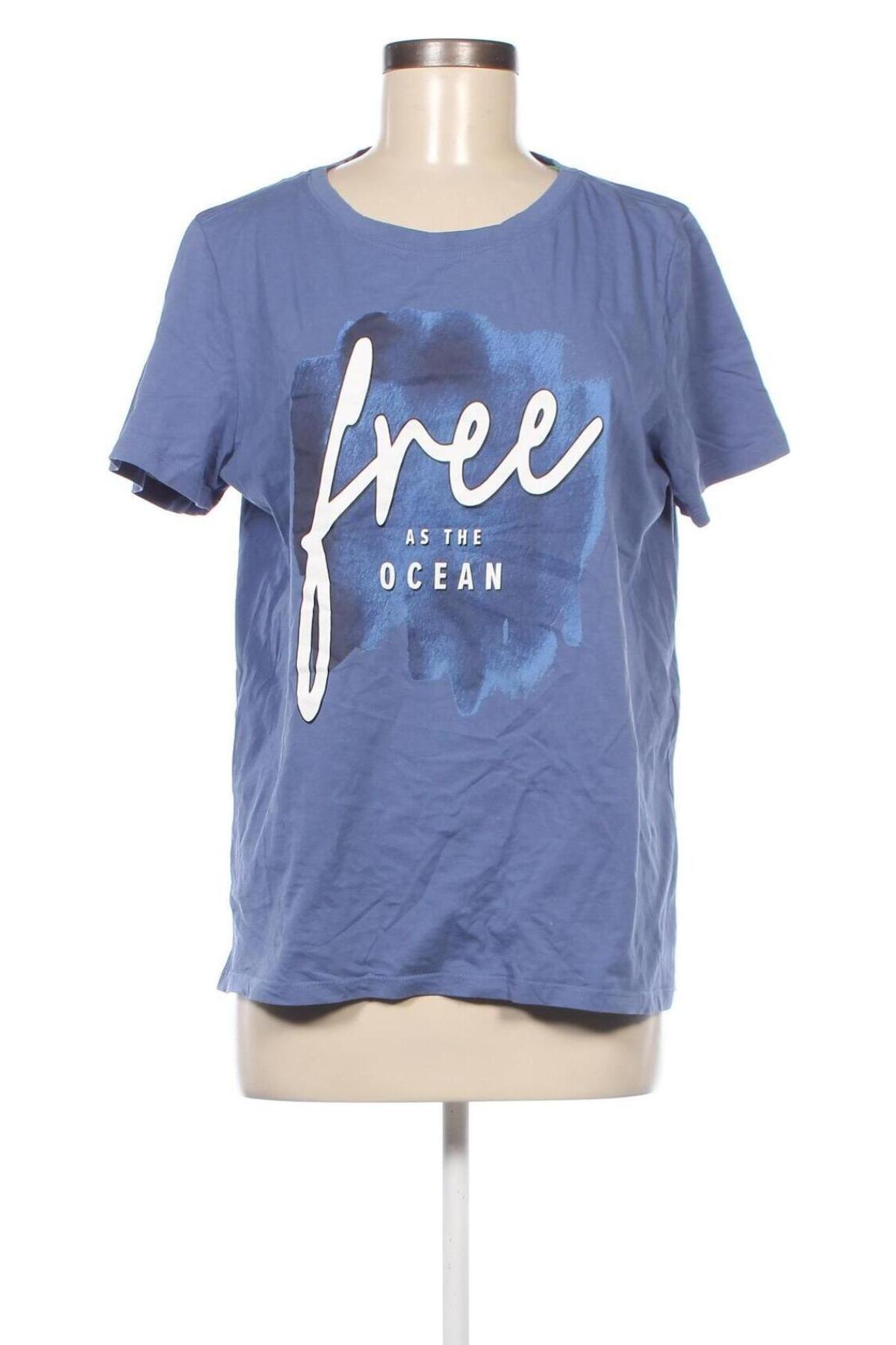 Damen T-Shirt Street One, Größe L, Farbe Blau, Preis 11,13 €