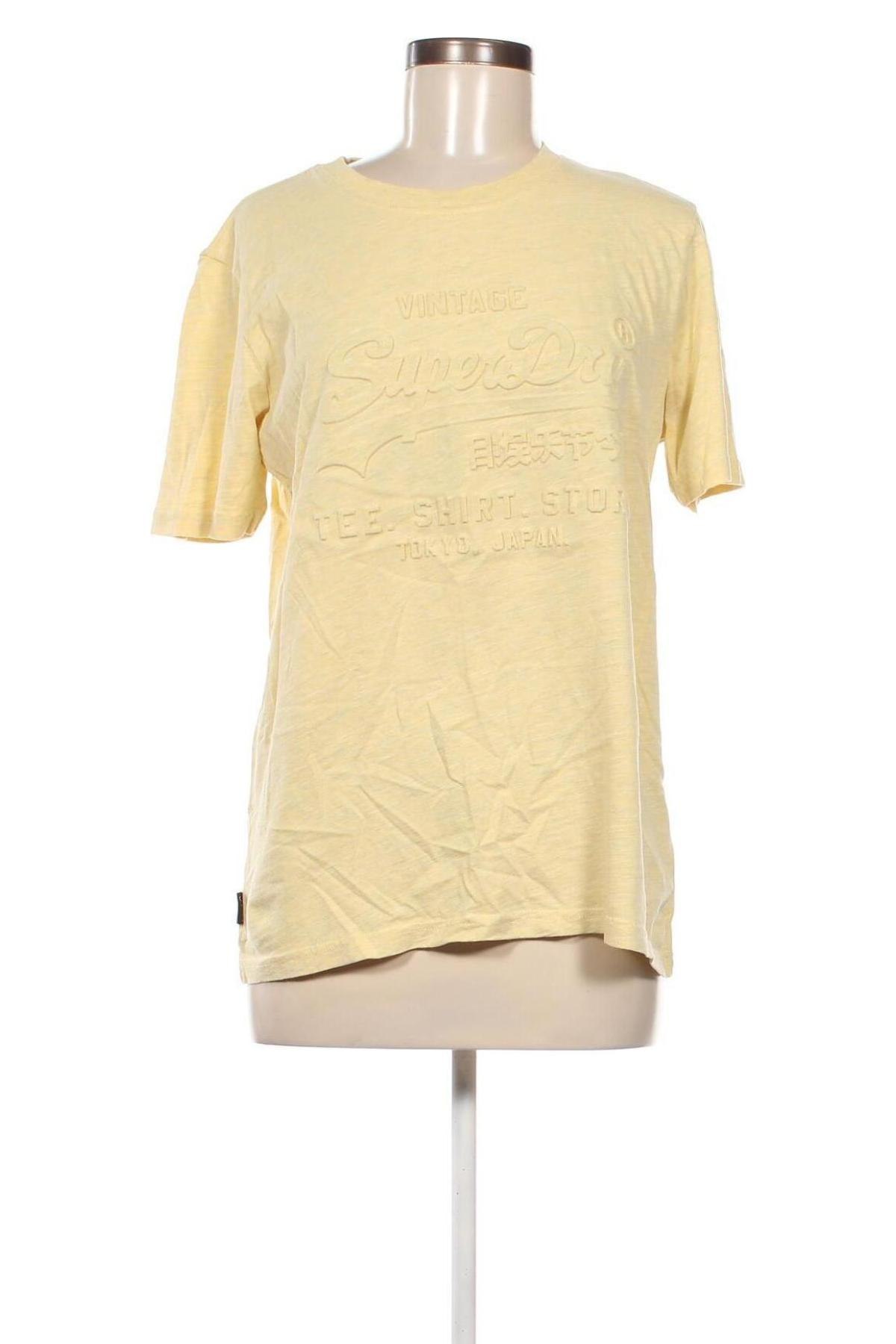 Damen T-Shirt Superdry, Größe M, Farbe Gelb, Preis 12,37 €