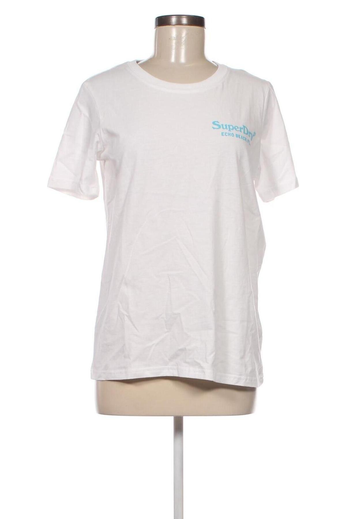 Damen T-Shirt Superdry, Größe S, Farbe Weiß, Preis 20,62 €