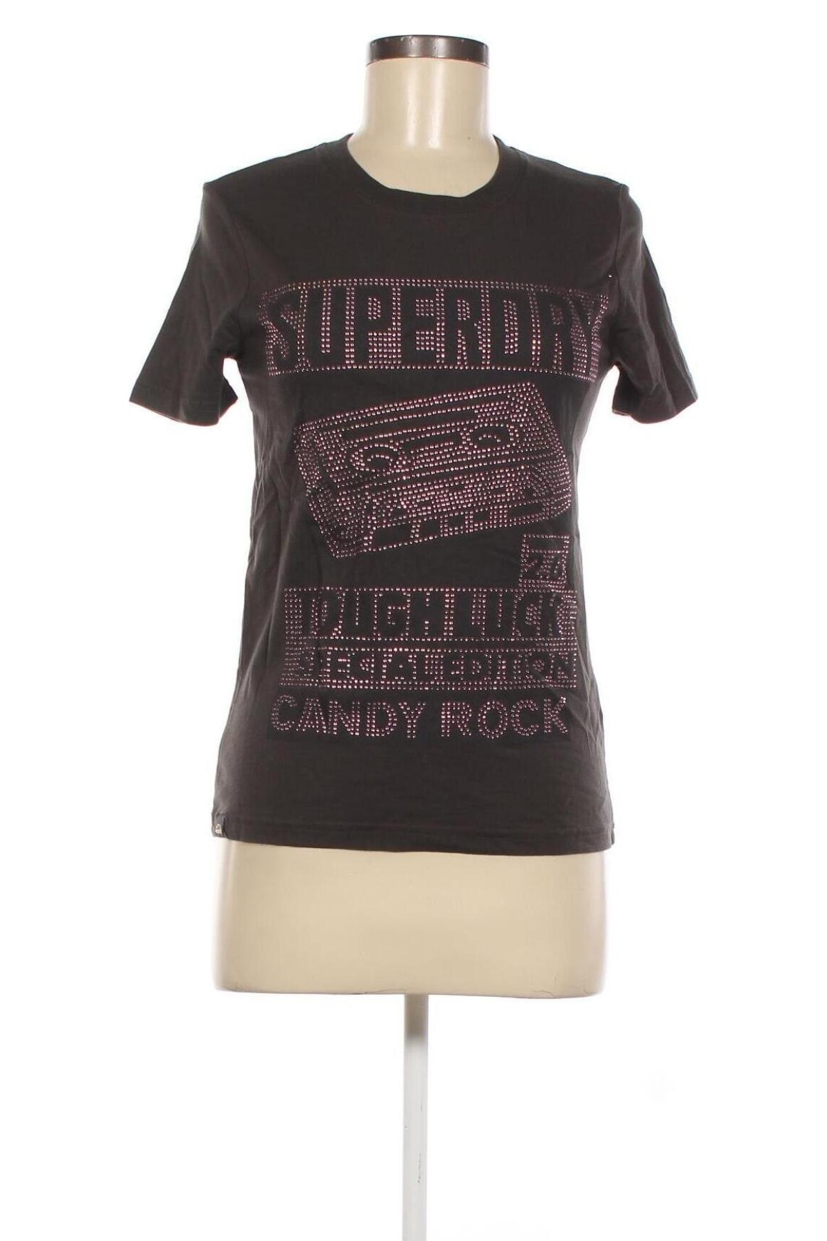 Tricou de femei Superdry, Mărime M, Culoare Gri, Preț 78,95 Lei