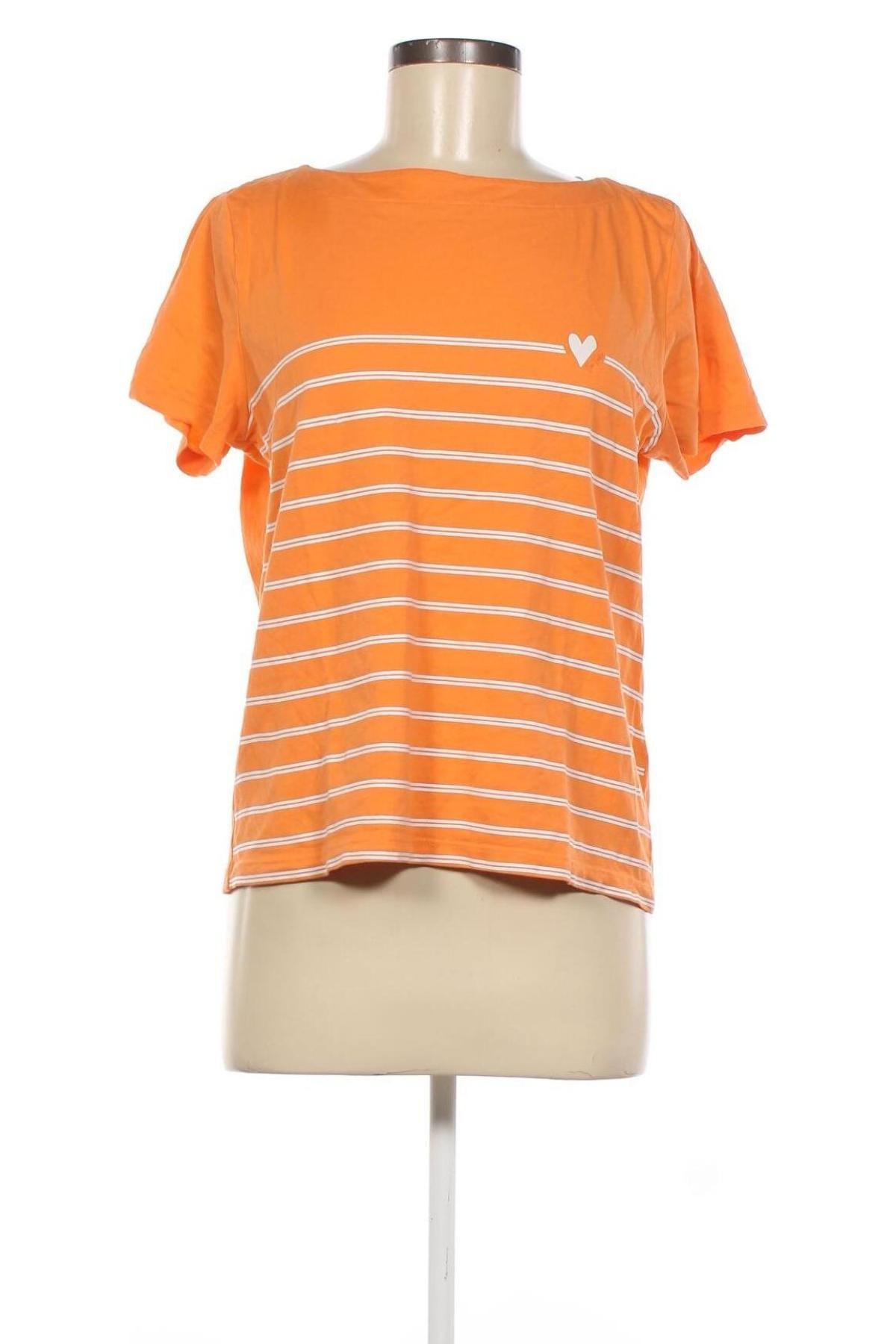 Γυναικείο t-shirt Tom Tailor, Μέγεθος L, Χρώμα Πορτοκαλί, Τιμή 11,14 €