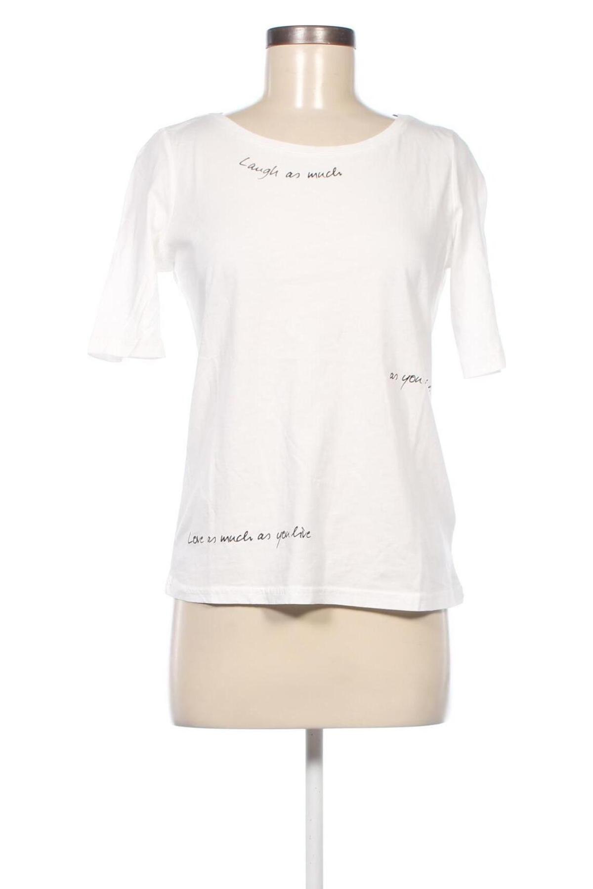 Damen T-Shirt Tom Tailor, Größe S, Farbe Weiß, Preis 18,56 €