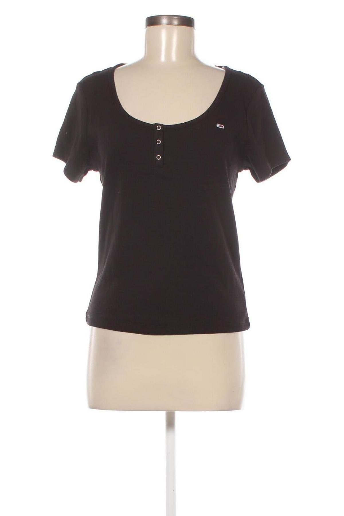 Γυναικείο t-shirt Tommy Jeans, Μέγεθος XL, Χρώμα Μαύρο, Τιμή 37,11 €