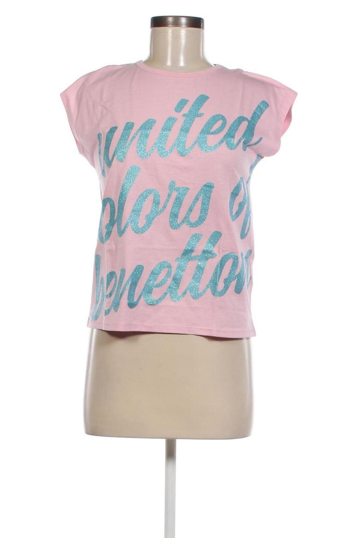 Tricou de femei United Colors Of Benetton, Mărime XXL, Culoare Roz, Preț 118,42 Lei