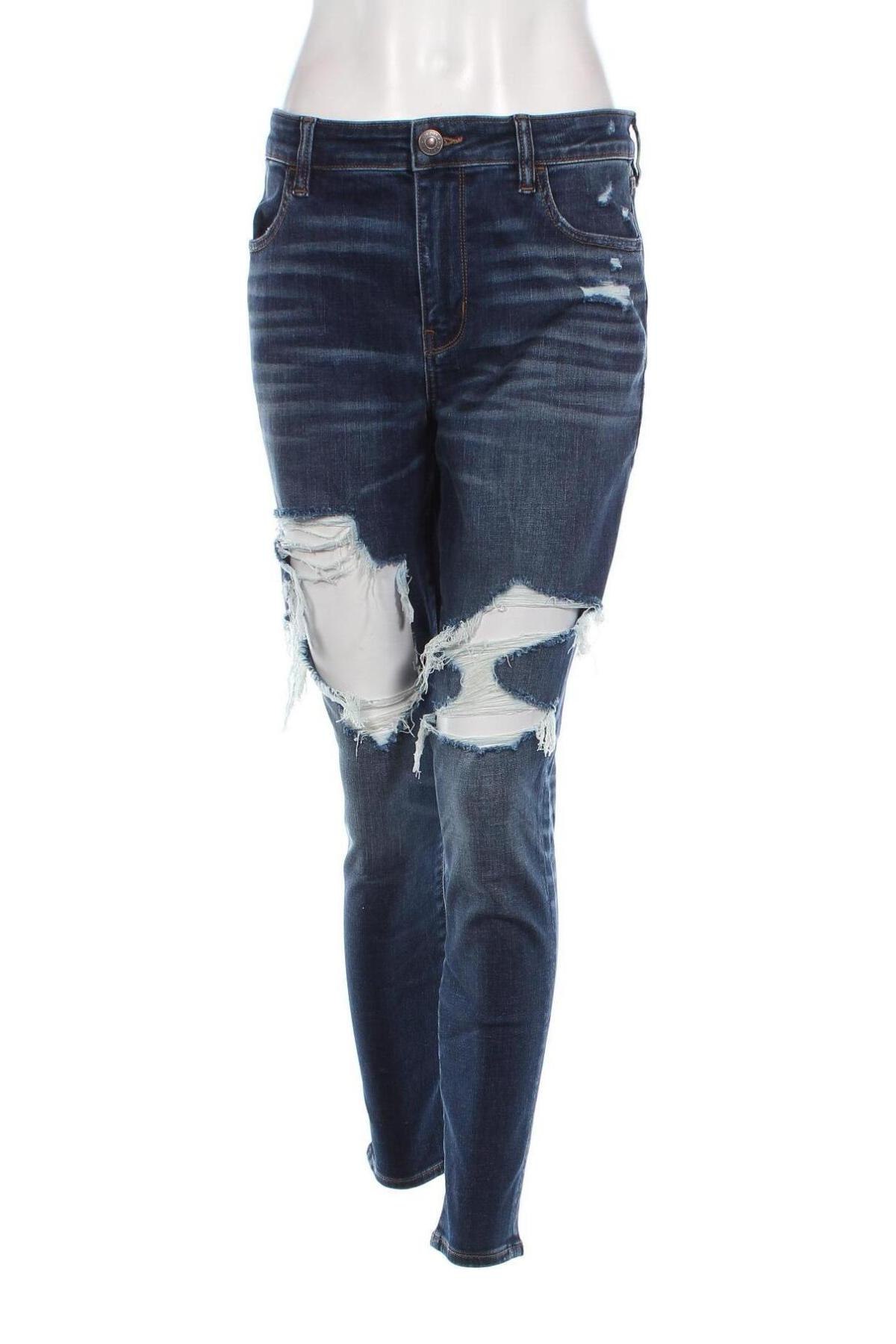 Dámske džínsy  American Eagle, Veľkosť L, Farba Modrá, Cena  14,38 €