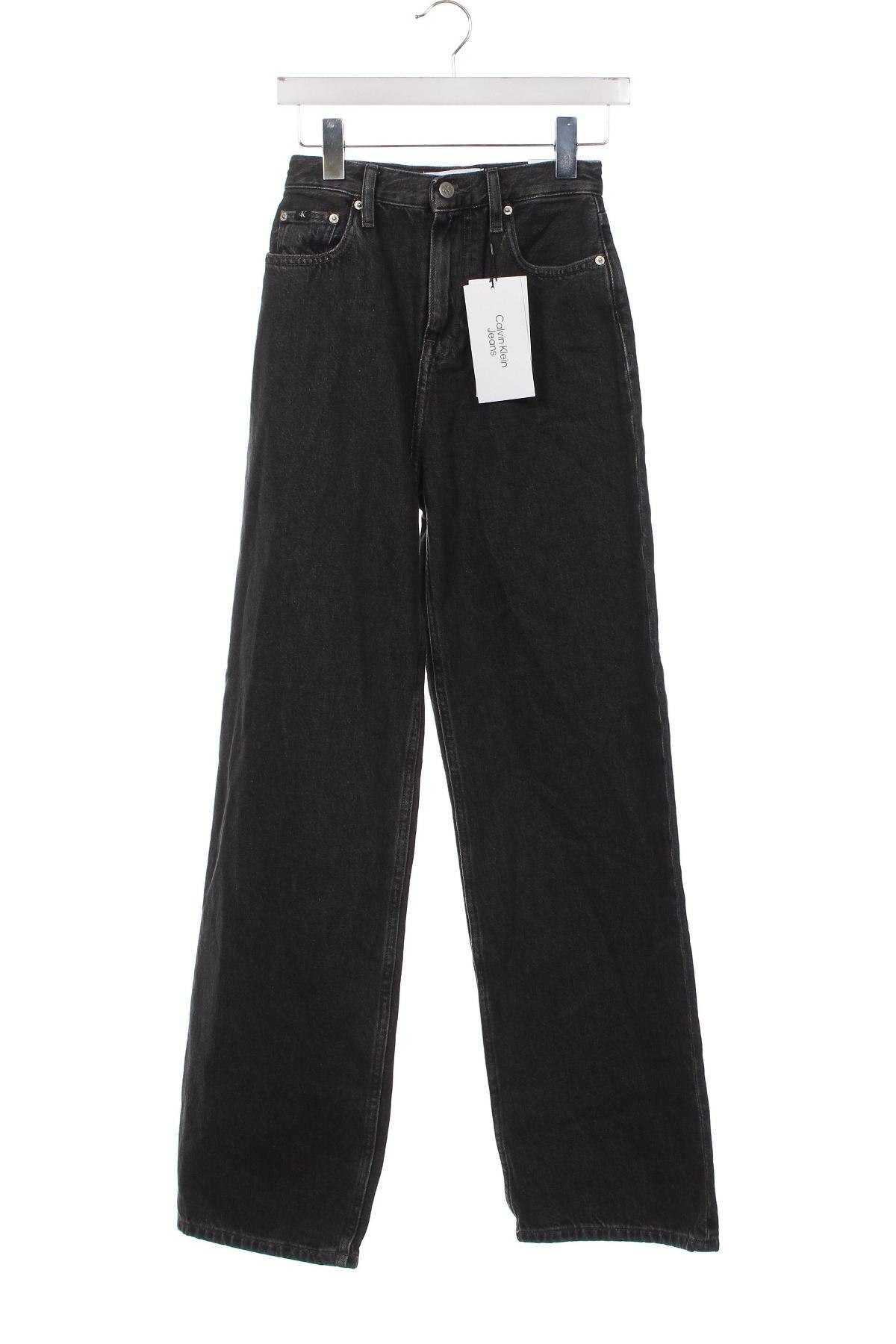 Дамски дънки Calvin Klein, Размер XS, Цвят Сив, Цена 218,00 лв.