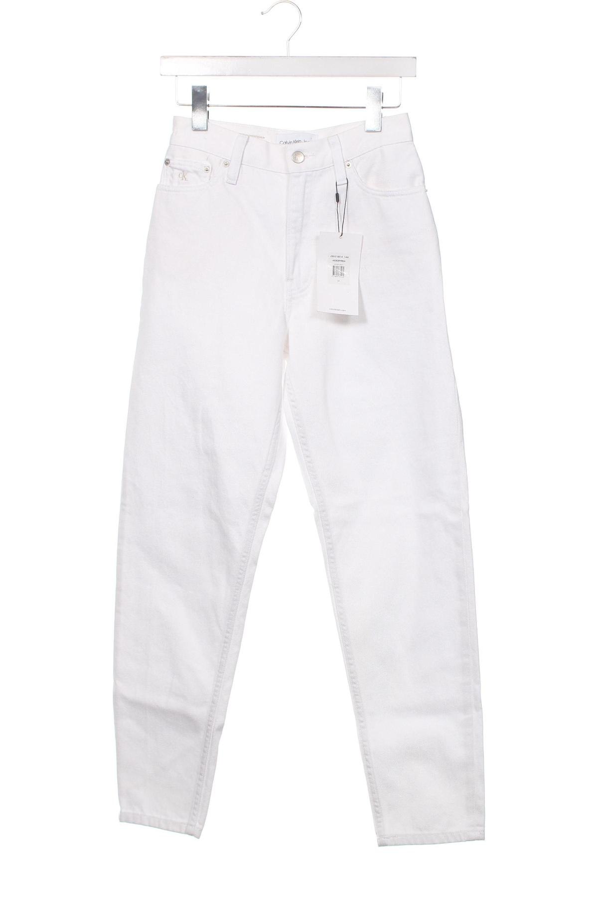 Γυναικείο Τζίν Calvin Klein, Μέγεθος XS, Χρώμα Λευκό, Τιμή 112,37 €
