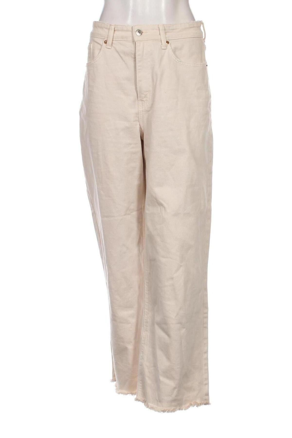 Dámské džíny  H&M, Velikost L, Barva Béžová, Cena  277,00 Kč