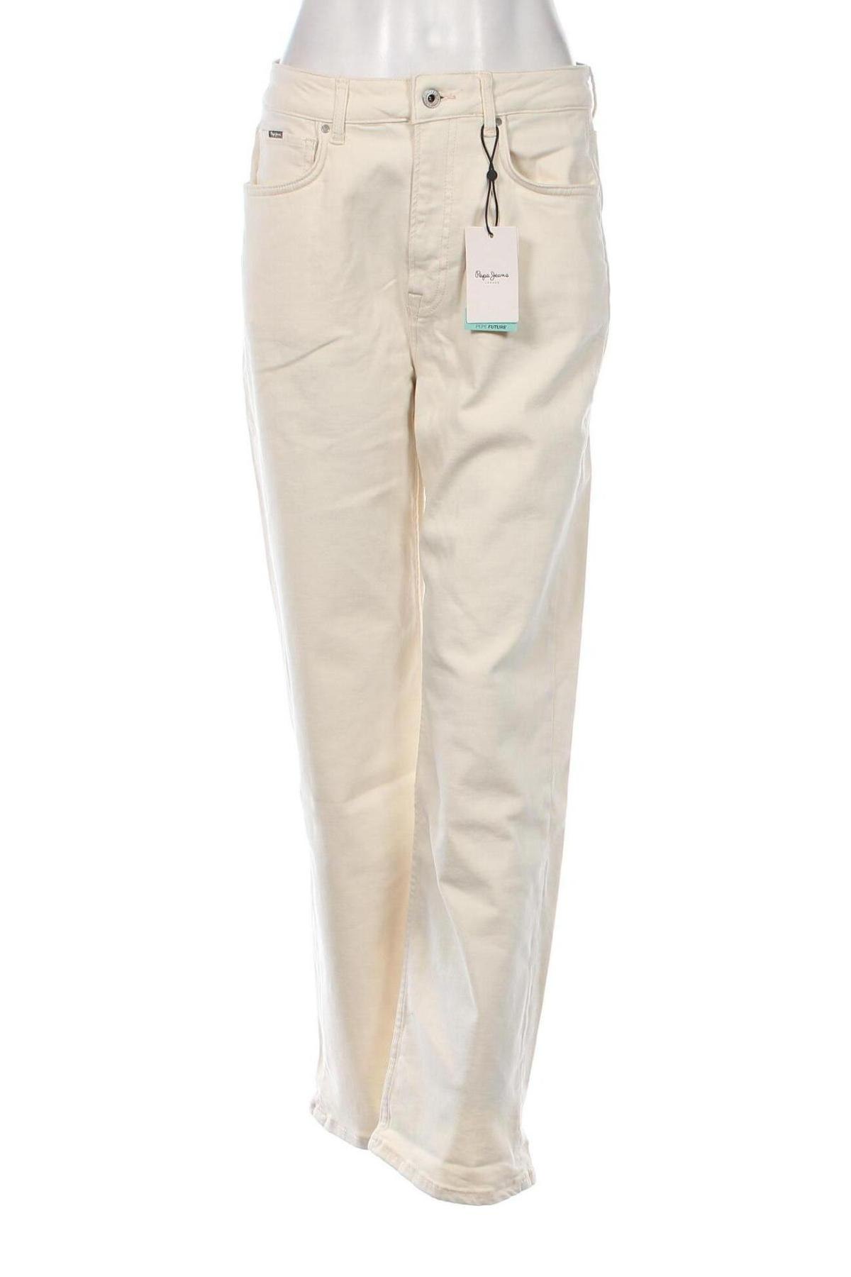 Γυναικείο Τζίν Pepe Jeans, Μέγεθος M, Χρώμα Εκρού, Τιμή 45,22 €
