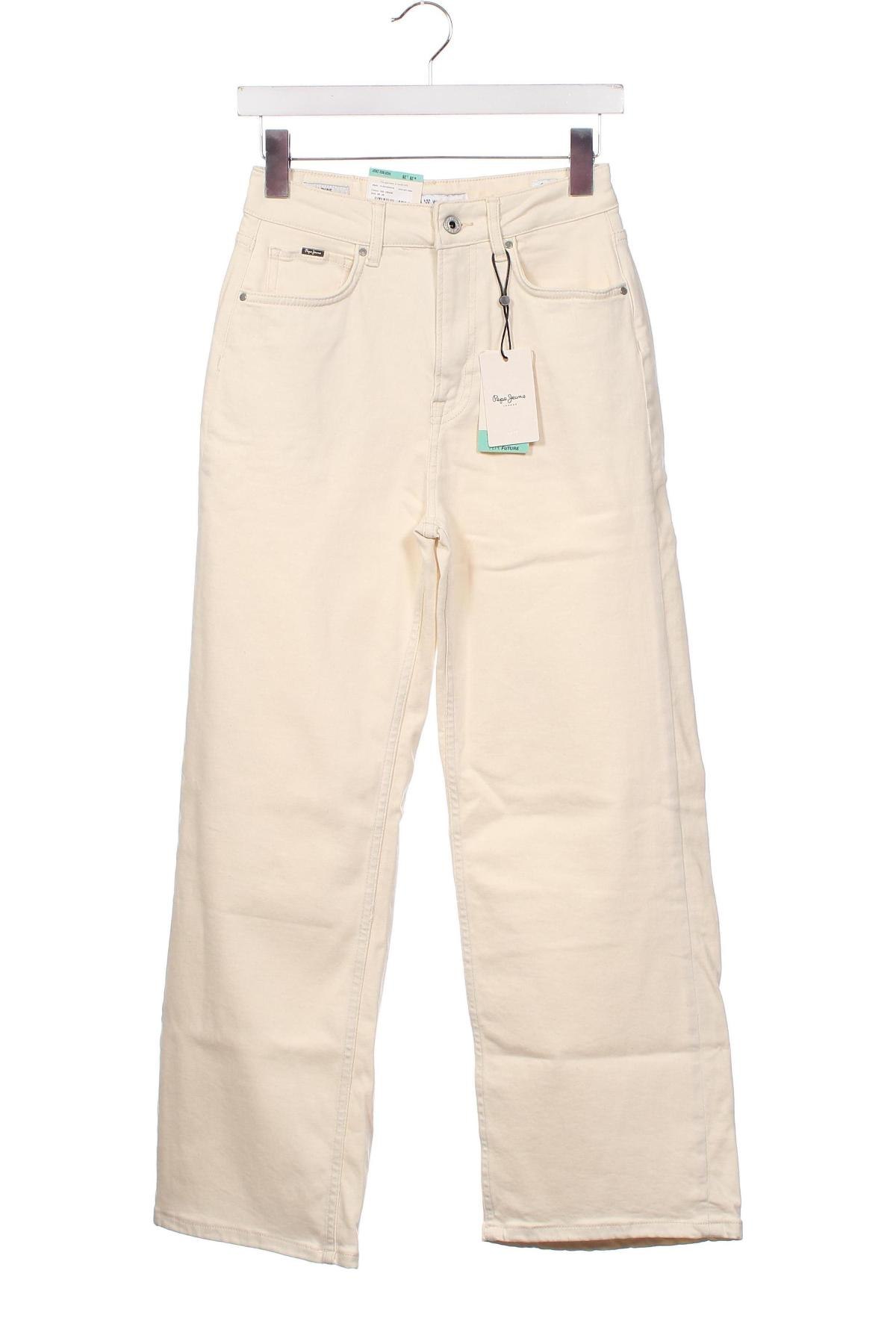 Дамски дънки Pepe Jeans, Размер XS, Цвят Бежов, Цена 60,20 лв.