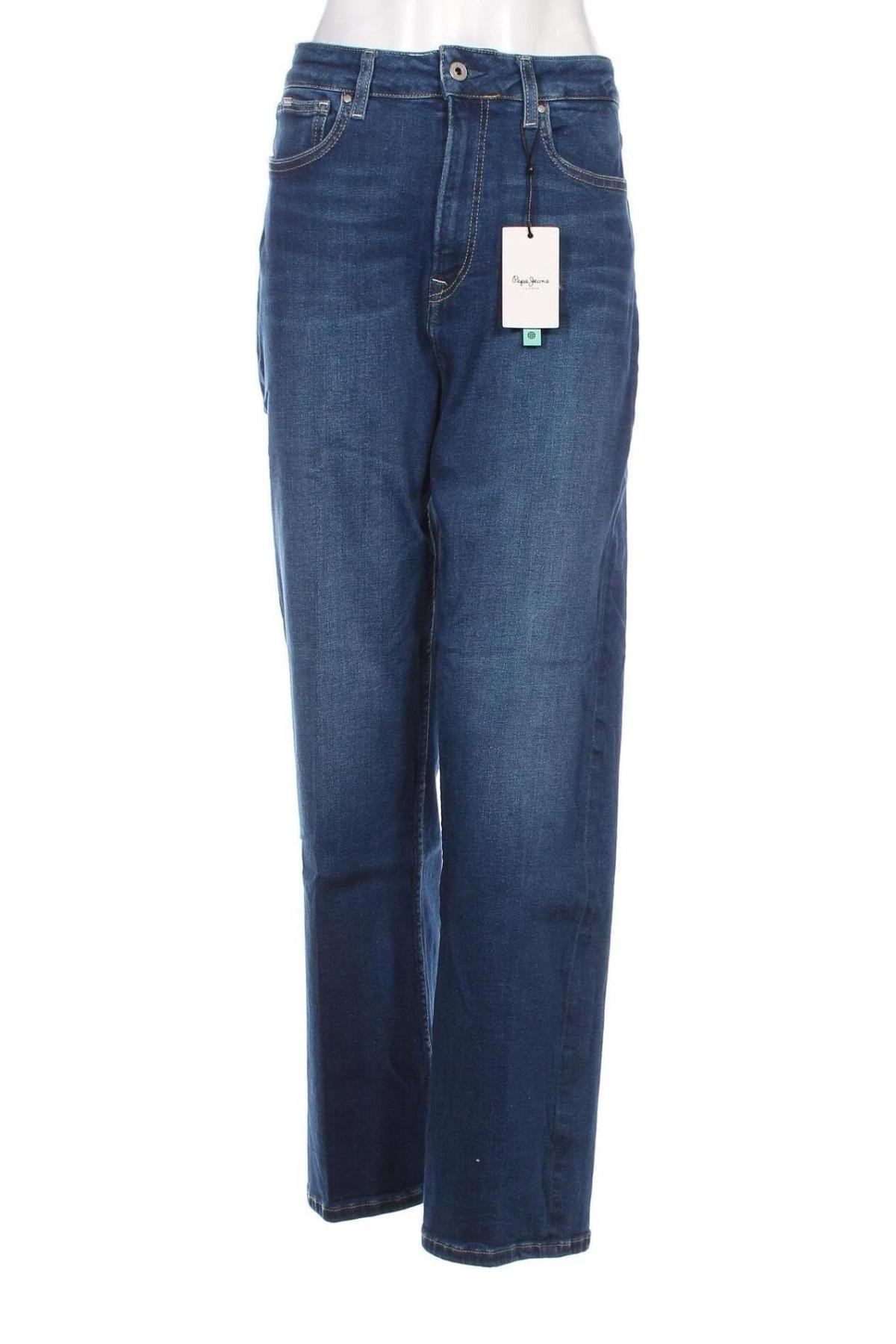 Дамски дънки Pepe Jeans, Размер XL, Цвят Син, Цена 80,84 лв.