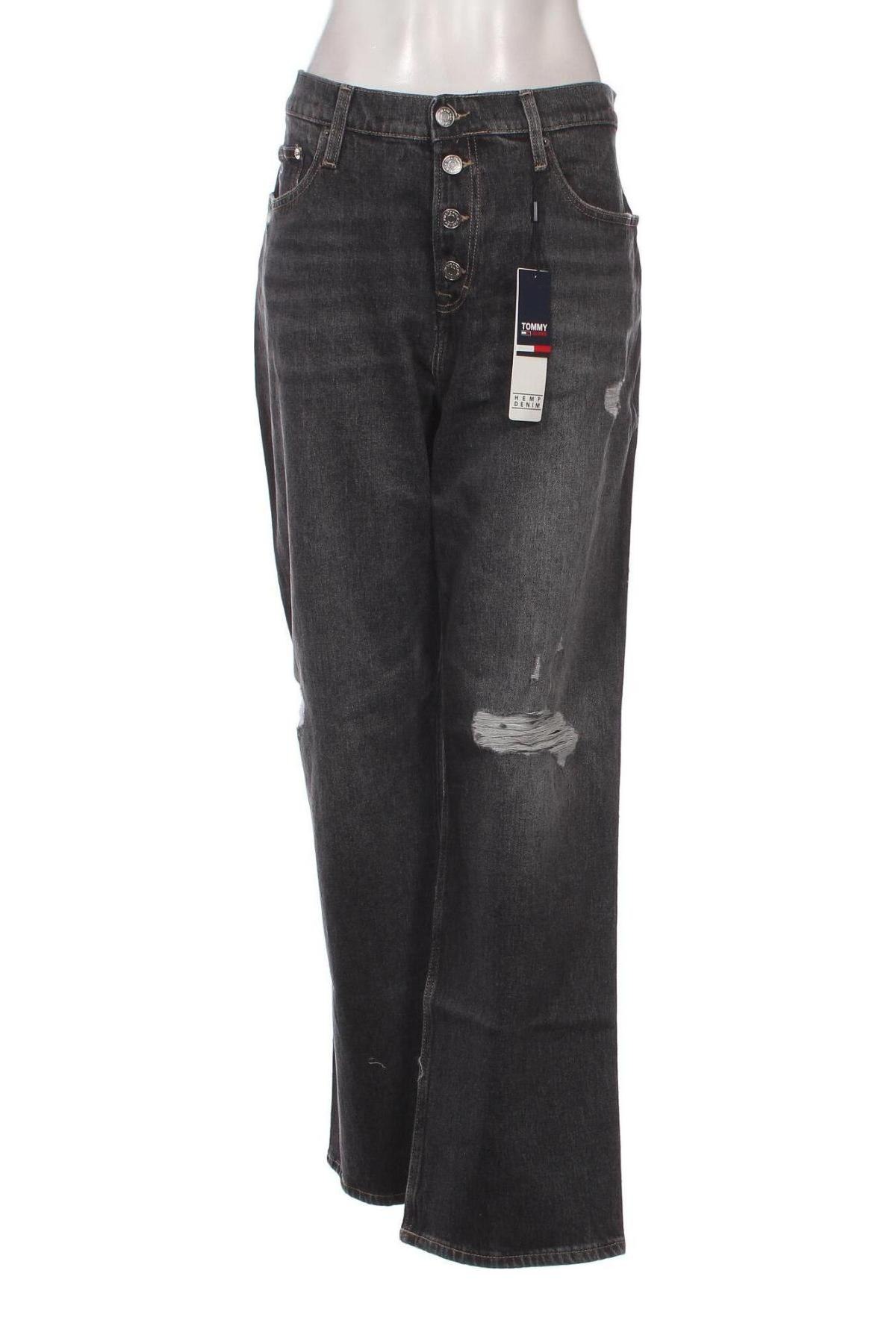 Damskie jeansy Tommy Jeans, Rozmiar XL, Kolor Czarny, Cena 543,75 zł