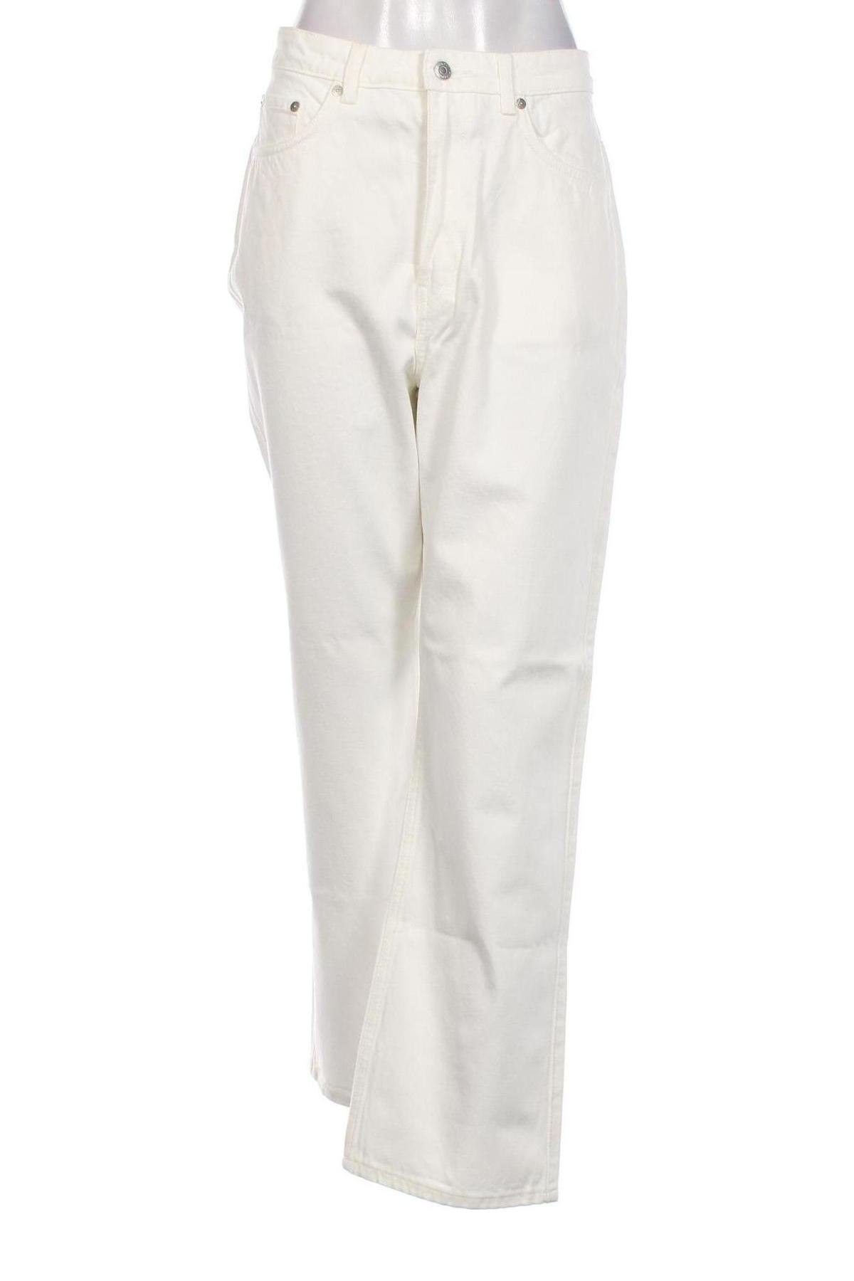 Damen Jeans Weekday, Größe L, Farbe Weiß, Preis 14,86 €