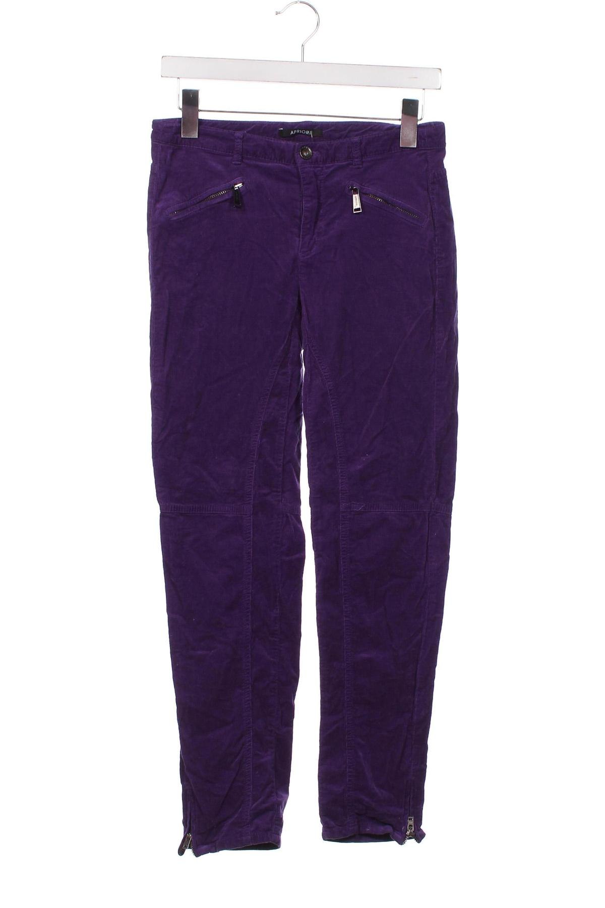 Дамски джинси Apriori, Размер XS, Цвят Лилав, Цена 11,31 лв.