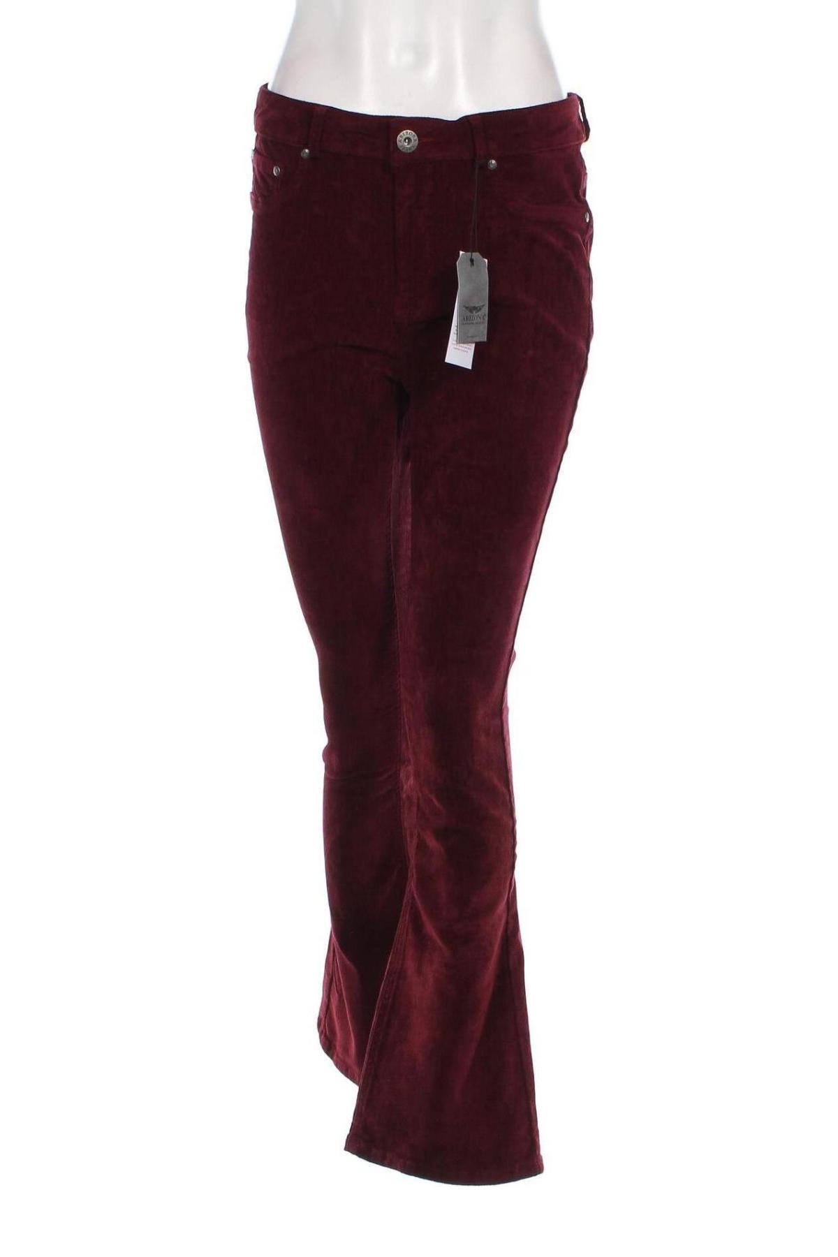Γυναικείο κοτλέ παντελόνι Arizona, Μέγεθος XL, Χρώμα Κόκκινο, Τιμή 2,37 €