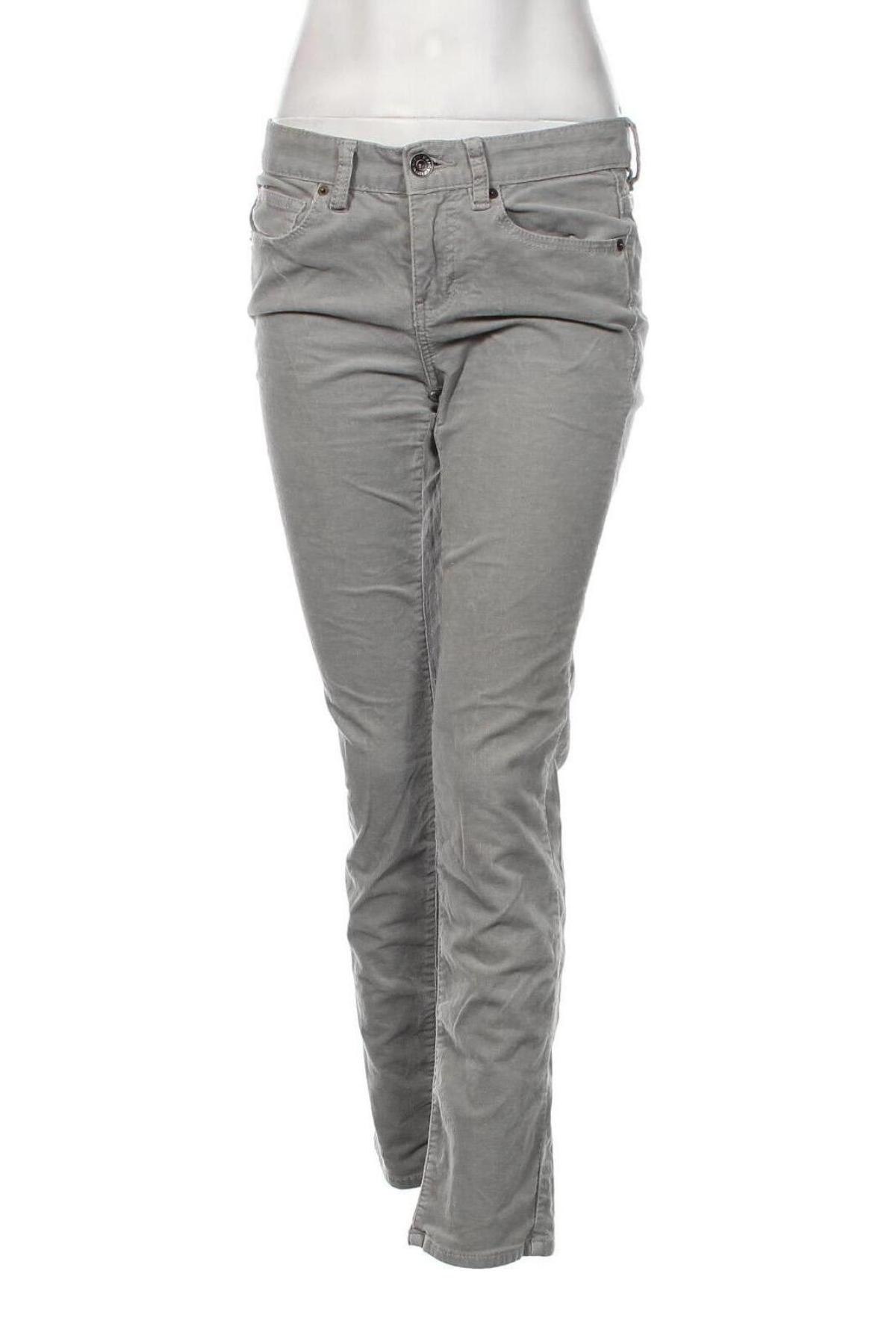Pantaloni de velvet de femei Calvin Klein Jeans, Mărime S, Culoare Gri, Preț 104,73 Lei