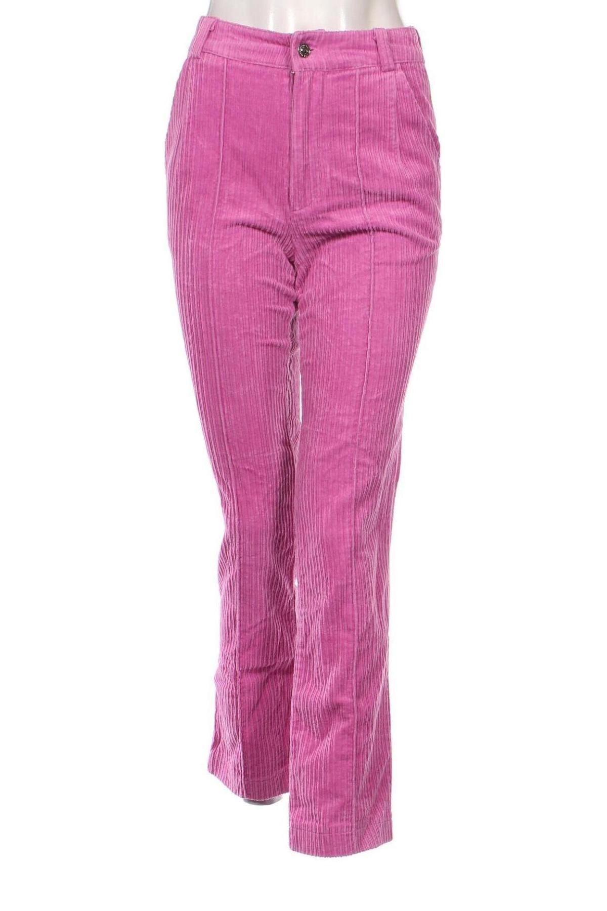 Pantaloni de velvet de femei Denim Co., Mărime S, Culoare Roz, Preț 95,39 Lei