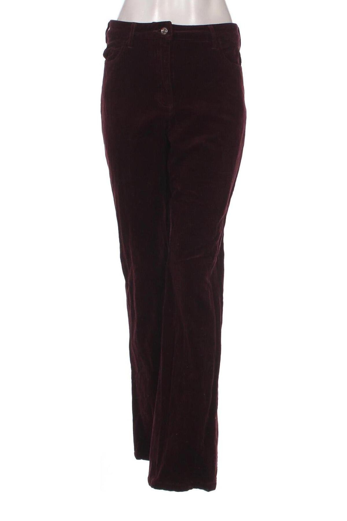 Pantaloni de velvet de femei Lacoste, Mărime S, Culoare Roșu, Preț 170,53 Lei