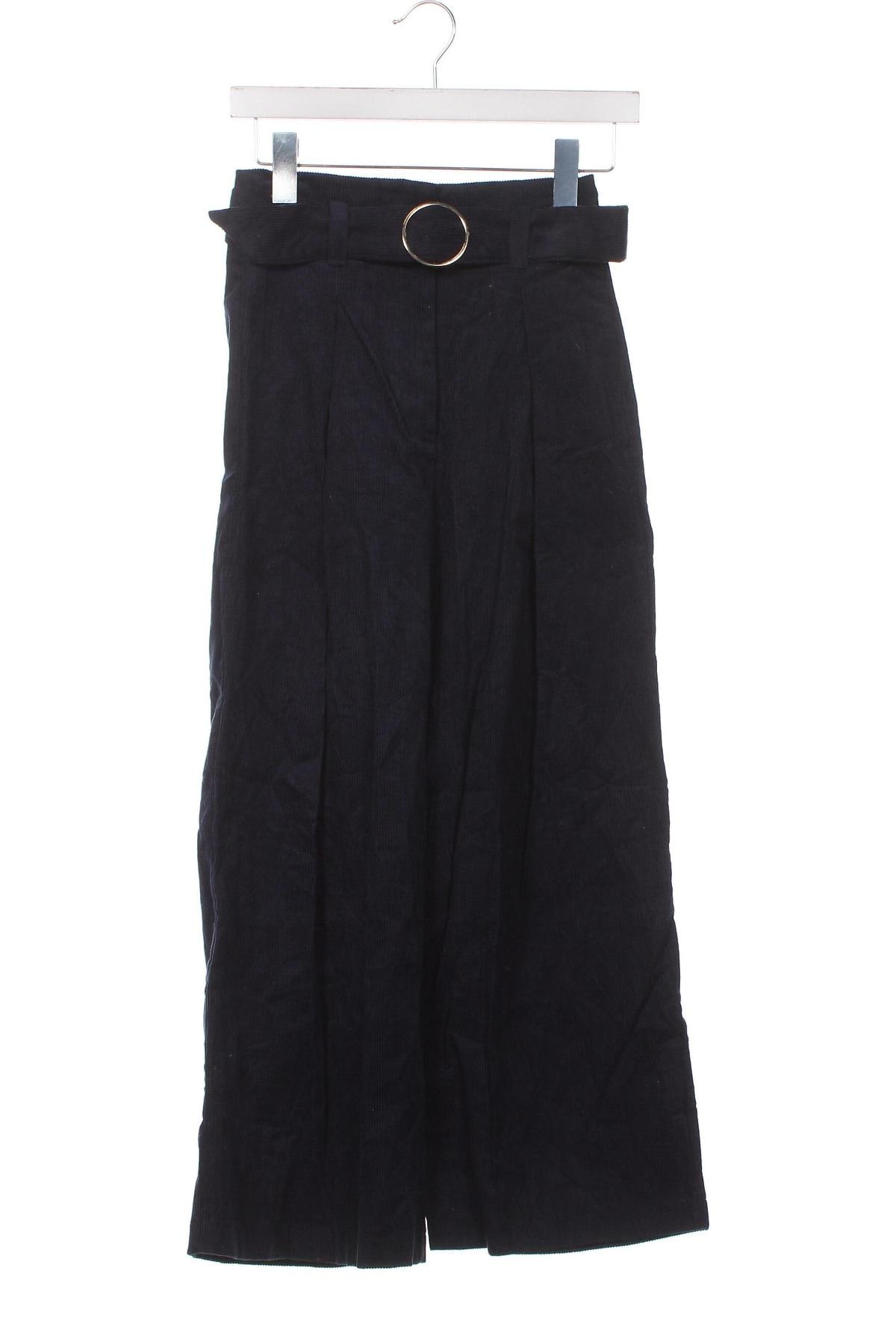 Pantaloni de velvet de femei Miss Selfridge, Mărime XS, Culoare Albastru, Preț 78,52 Lei