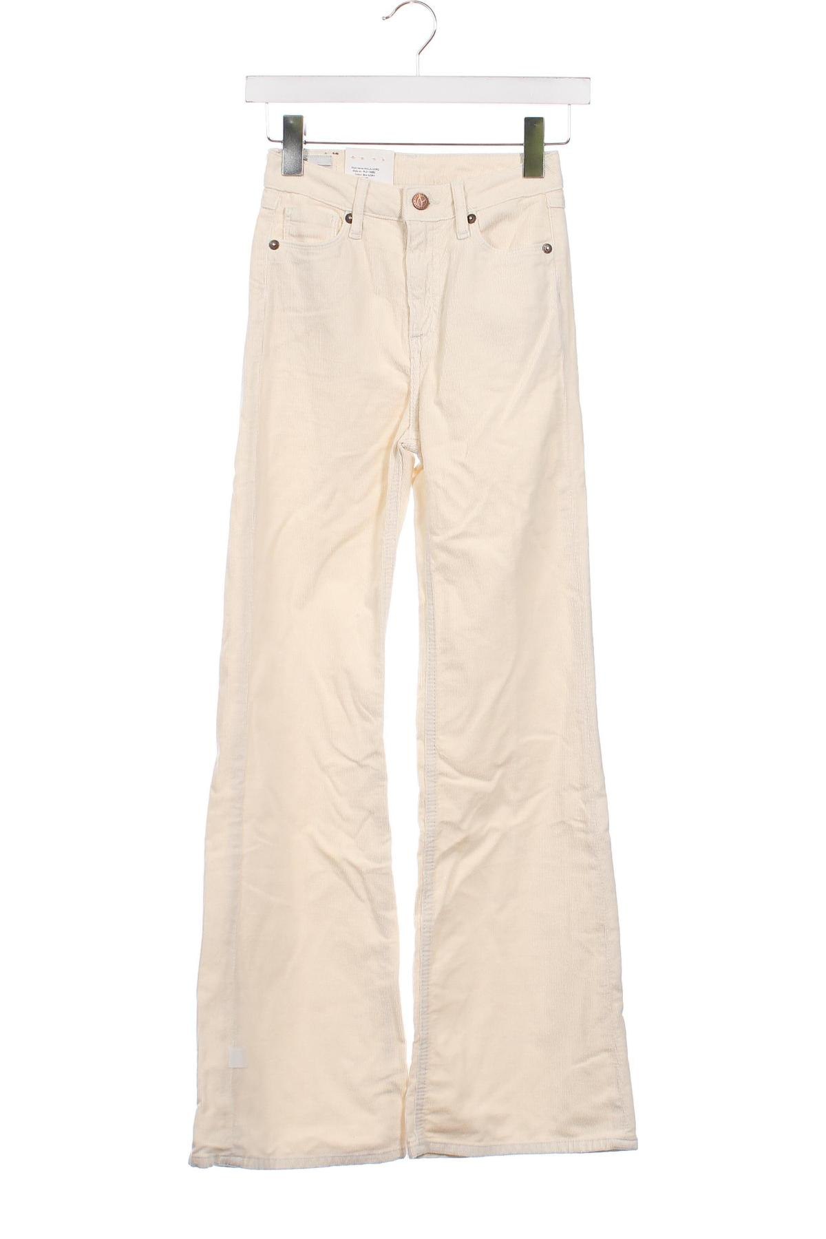 Дамски джинси Pepe Jeans, Размер XXS, Цвят Екрю, Цена 54,60 лв.