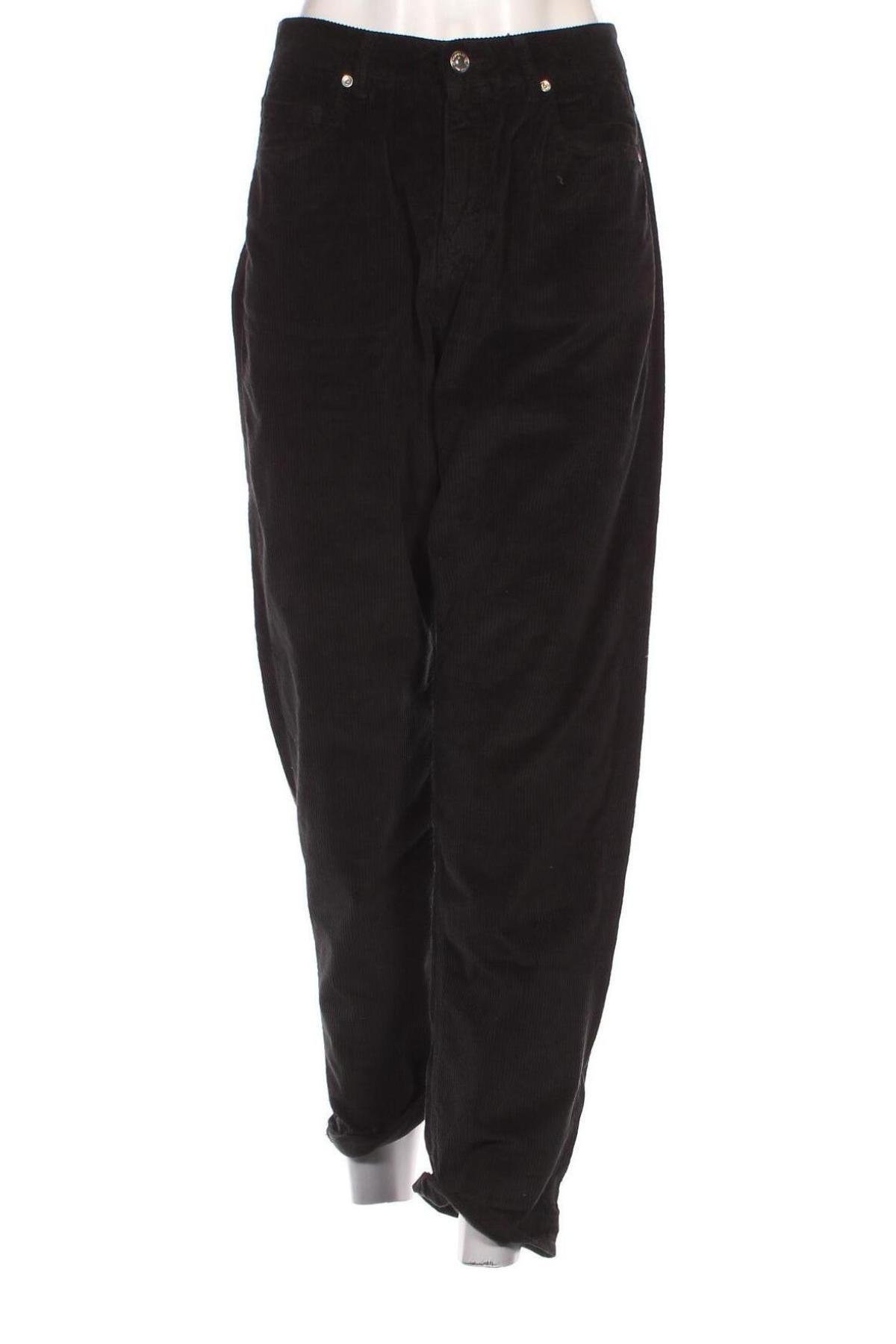 Pantaloni de velvet de femei United Colors Of Benetton, Mărime M, Culoare Negru, Preț 70,36 Lei