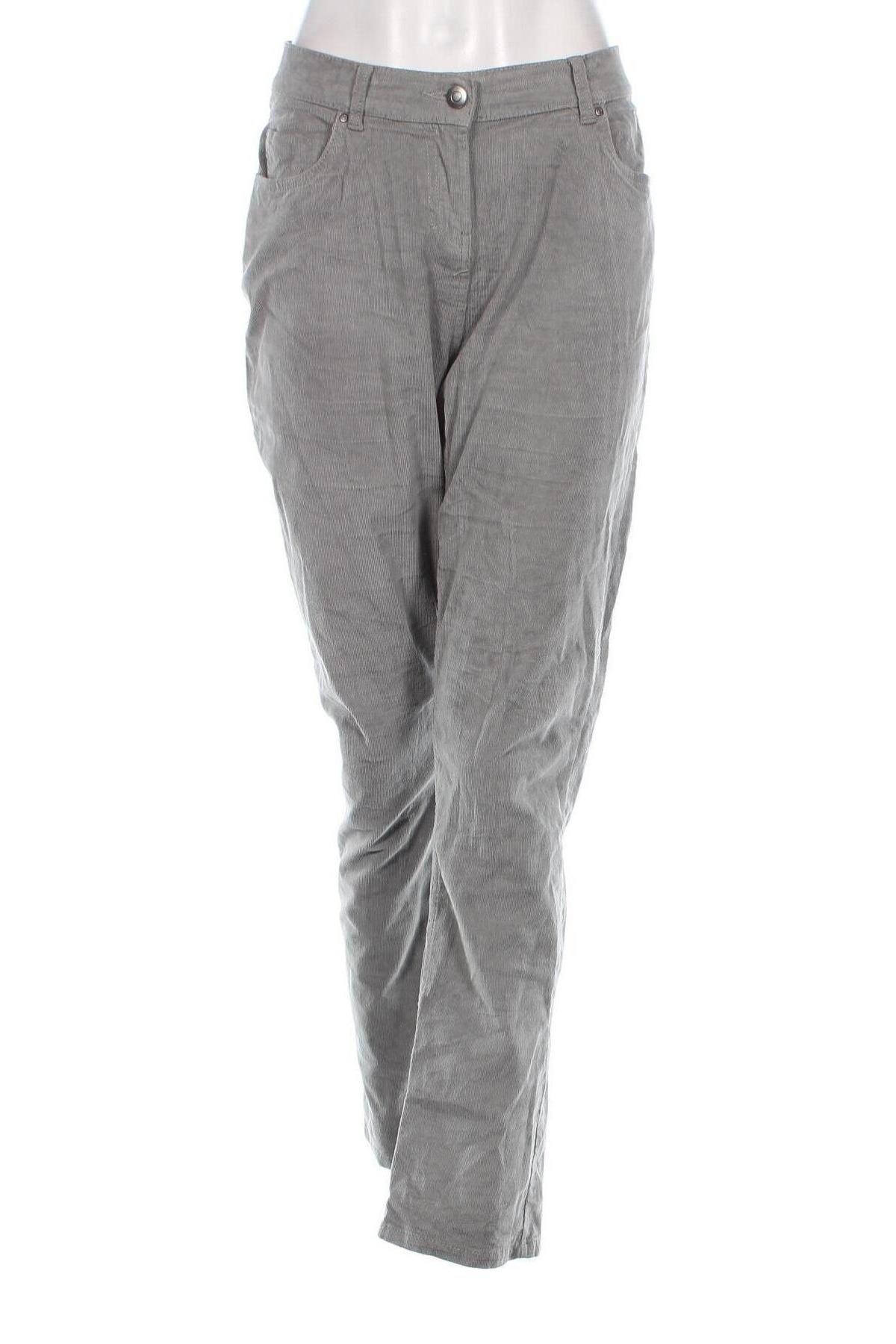 Pantaloni de velvet de femei Up 2 Fashion, Mărime L, Culoare Gri, Preț 36,25 Lei