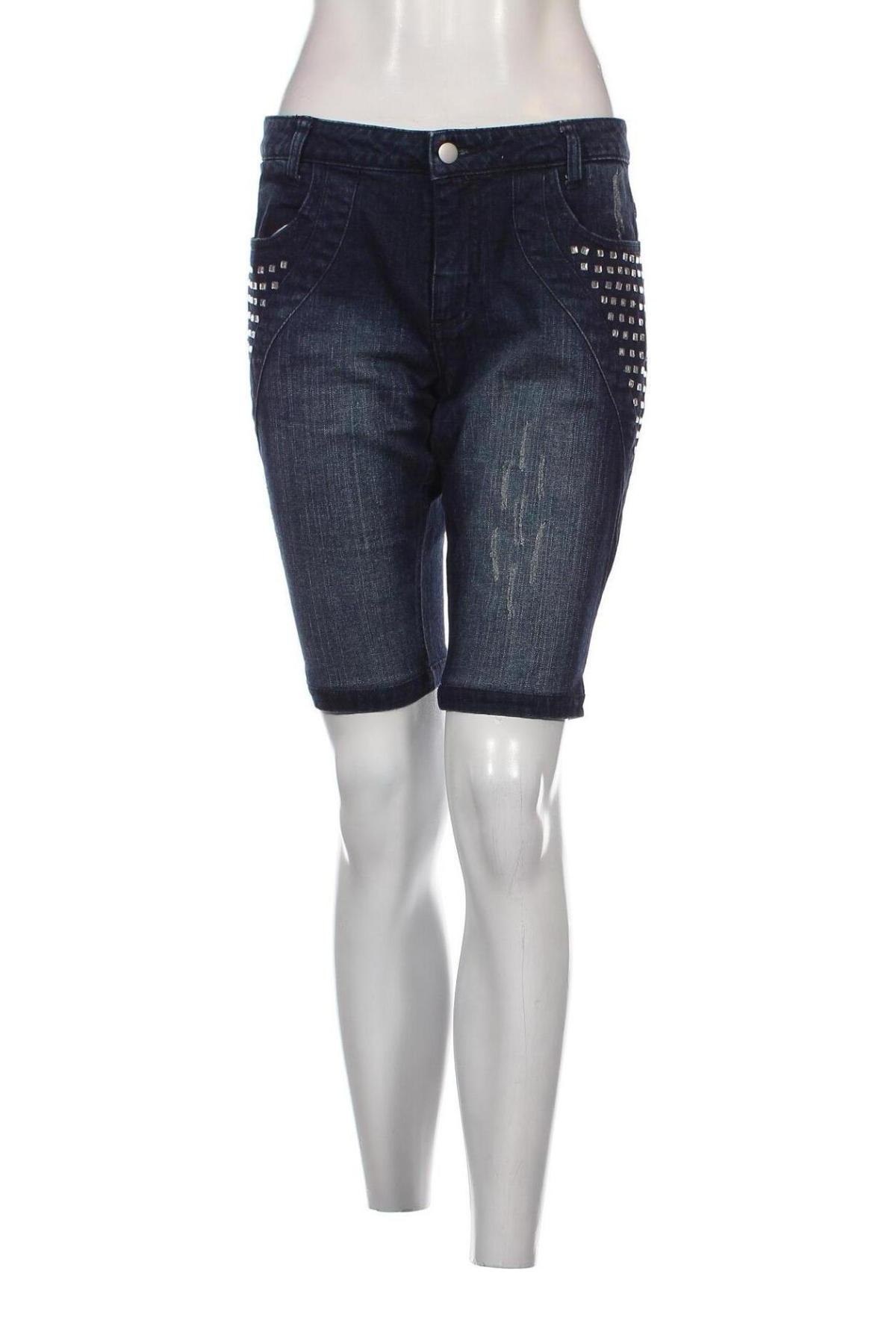 Дамски къс панталон Bpc Bonprix Collection, Размер M, Цвят Син, Цена 10,28 лв.