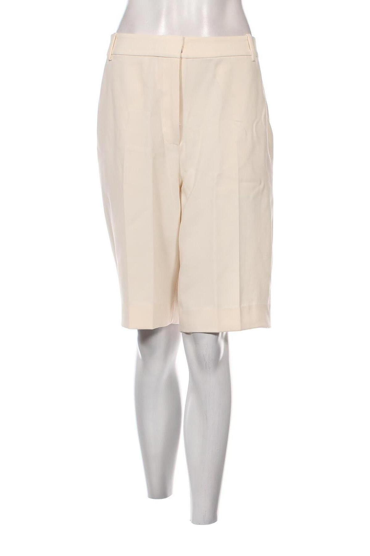 Pantaloni scurți de femei Calvin Klein, Mărime M, Culoare Ecru, Preț 360,59 Lei