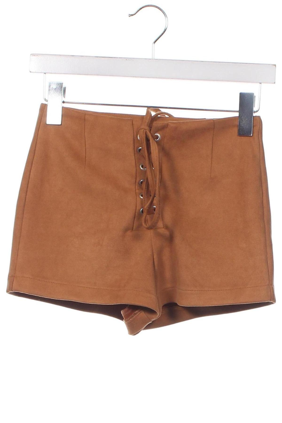 Pantaloni scurți de femei Forever 21, Mărime XS, Culoare Maro, Preț 26,01 Lei