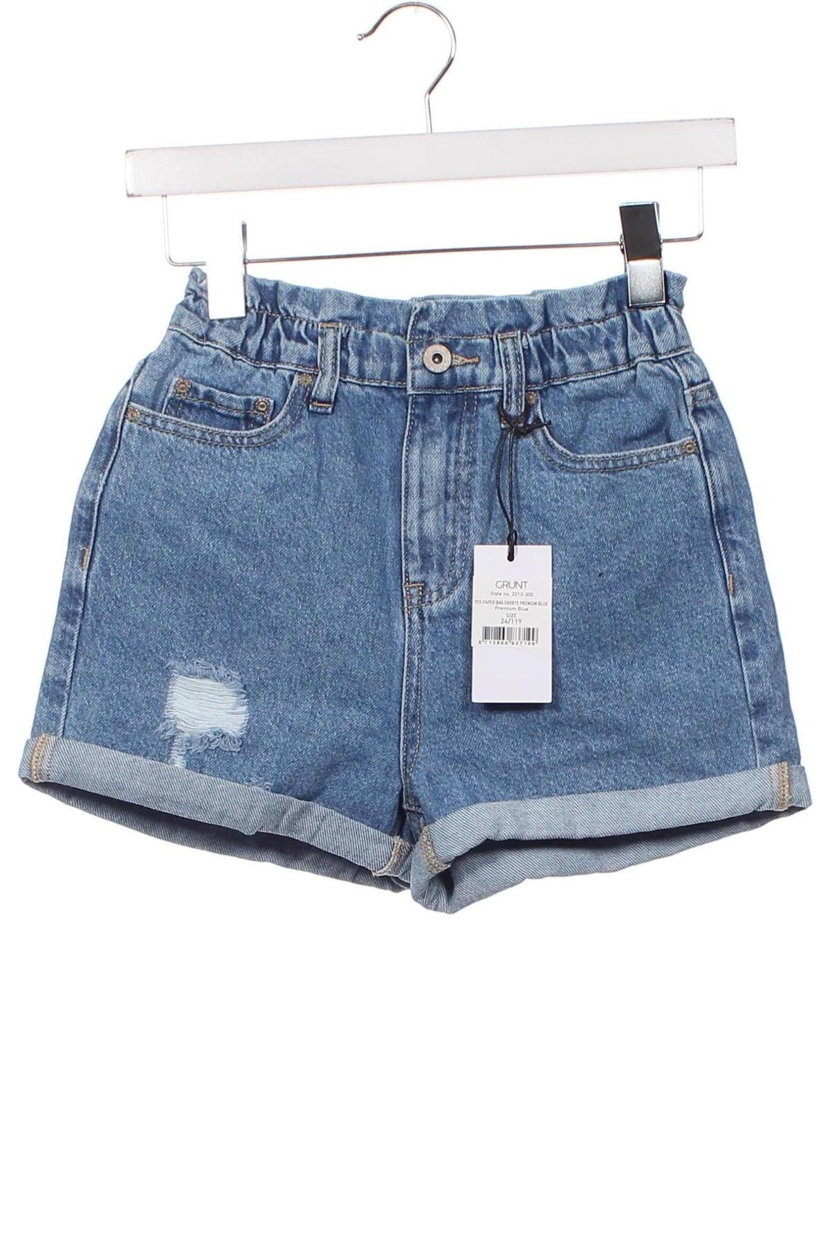 Γυναικείο κοντό παντελόνι Grunt, Μέγεθος XS, Χρώμα Μπλέ, Τιμή 15,98 €