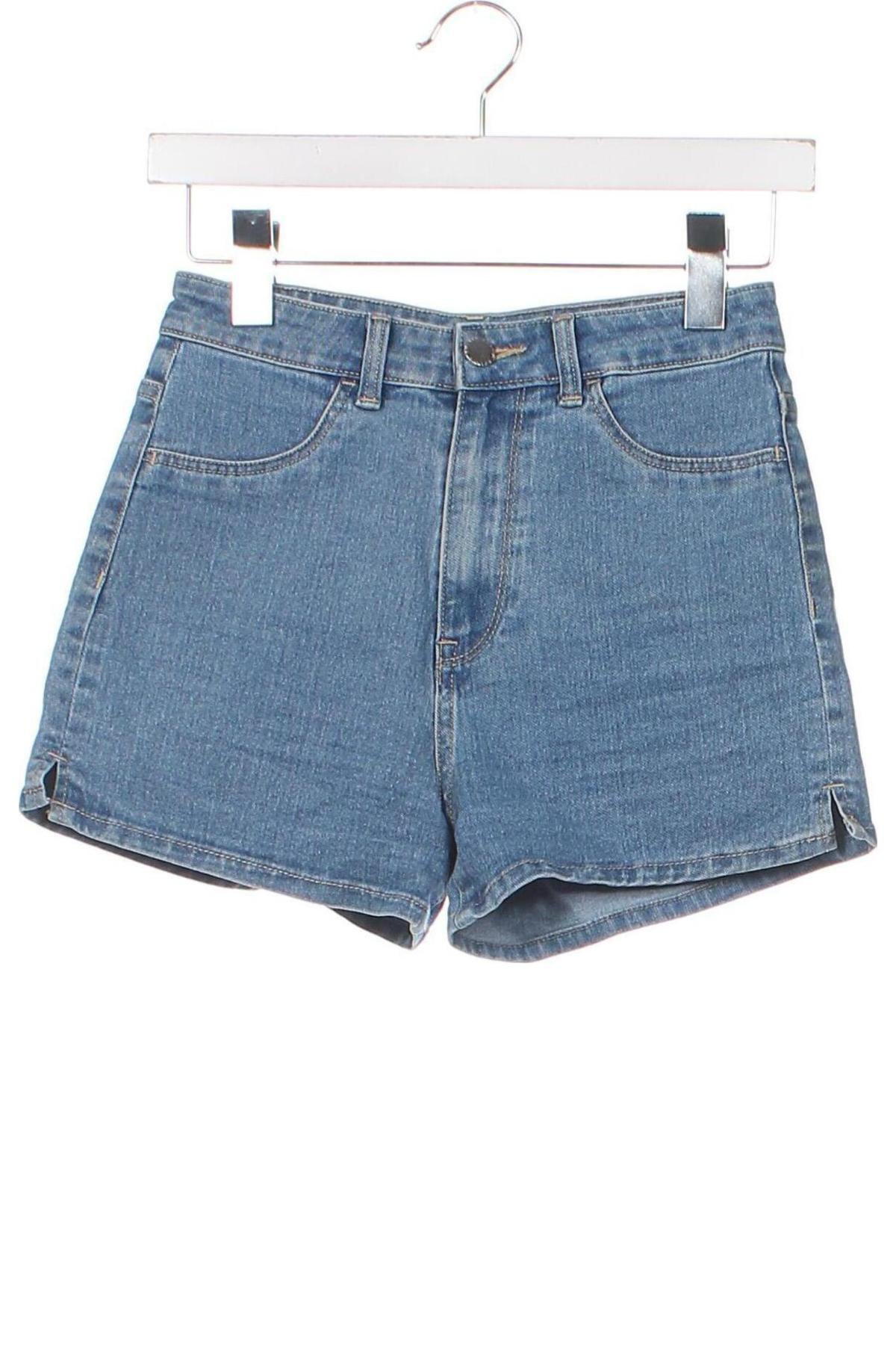 Дамски къс панталон H&M, Размер XS, Цвят Син, Цена 18,82 лв.