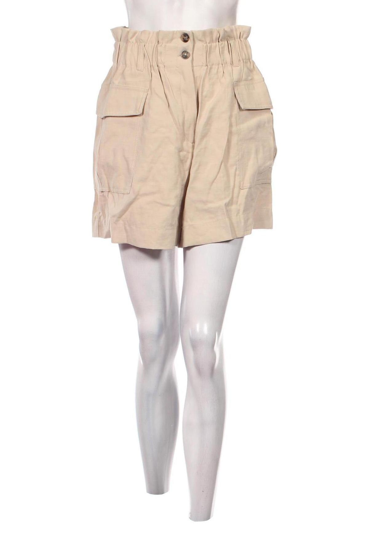 Дамски къс панталон H&M, Размер M, Цвят Бежов, Цена 19,55 лв.