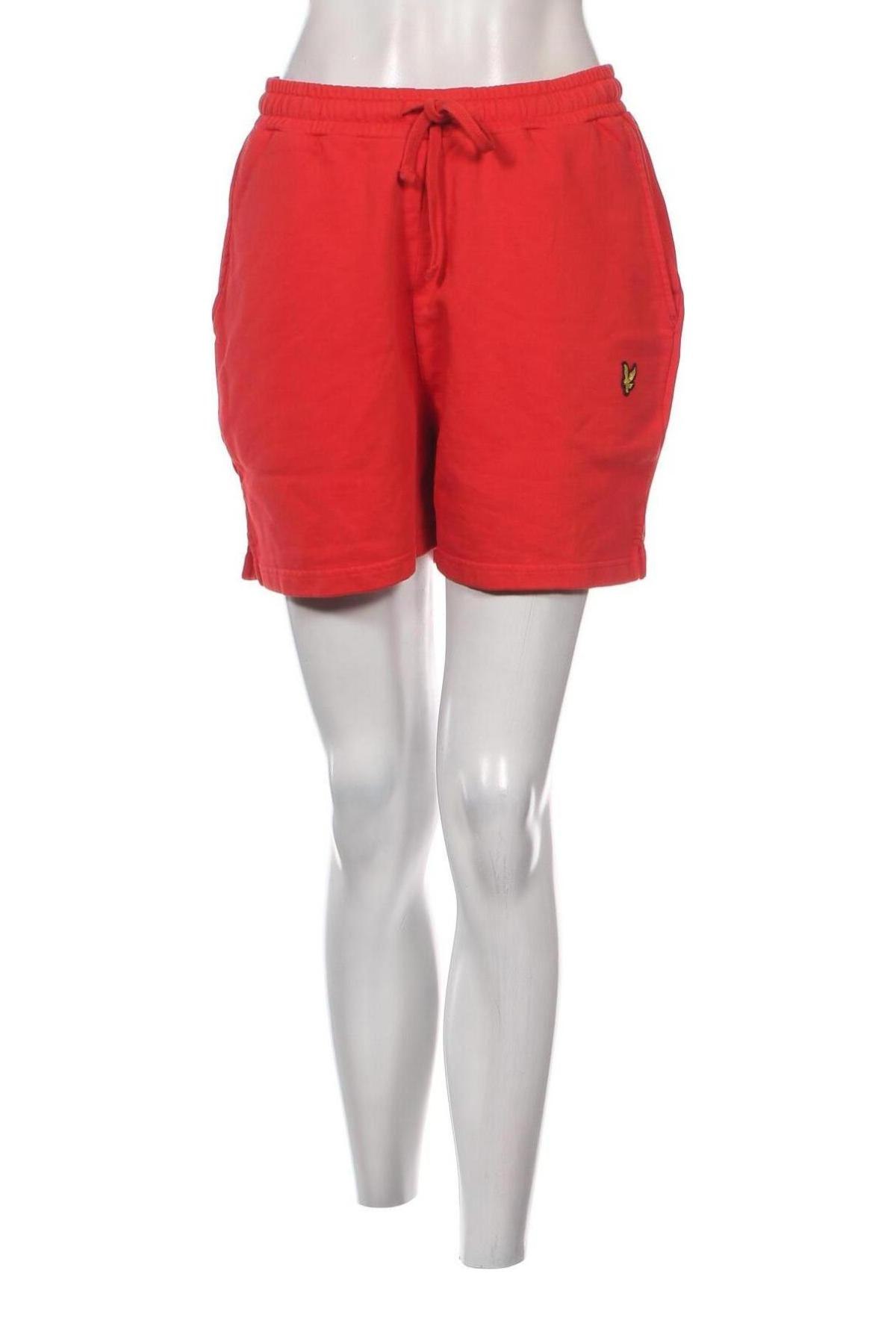 Дамски къс панталон Lyle & Scott, Размер M, Цвят Червен, Цена 58,32 лв.