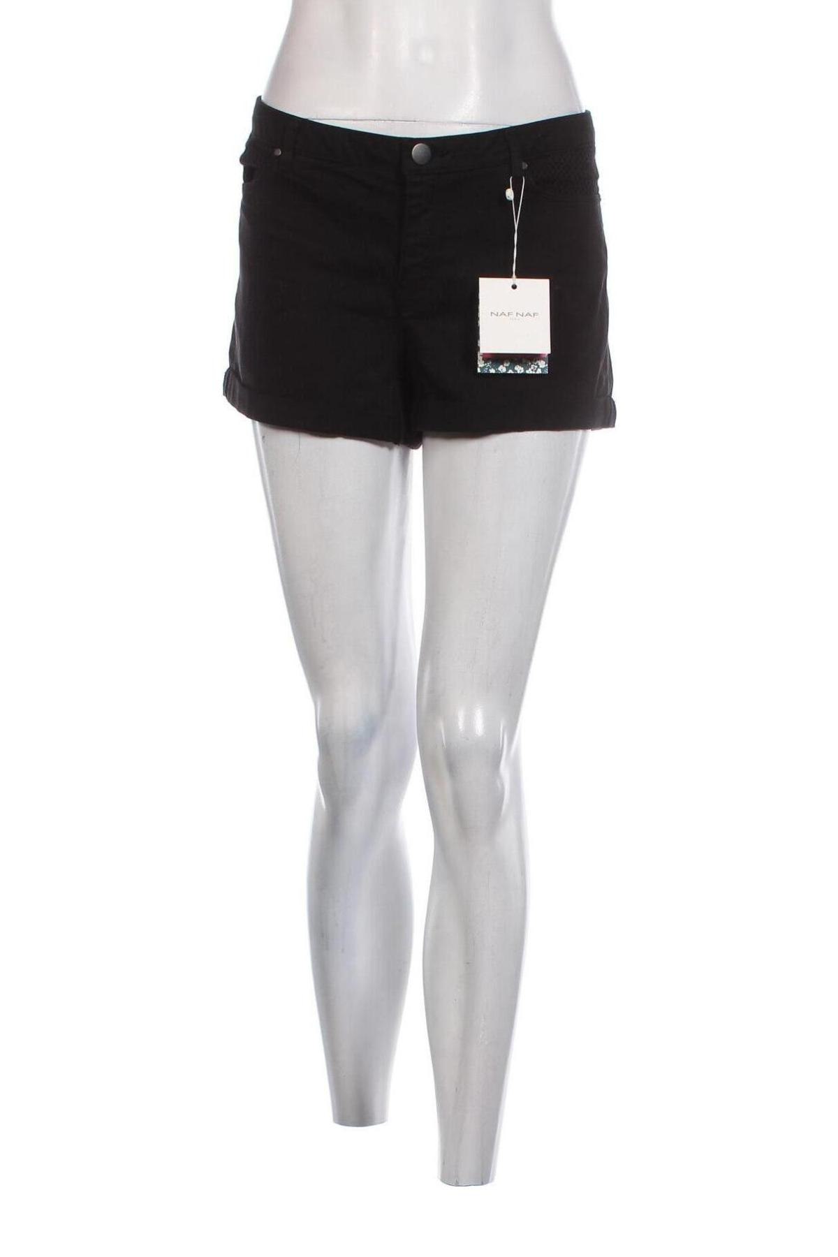 Pantaloni scurți de femei Naf Naf, Mărime XL, Culoare Negru, Preț 43,06 Lei