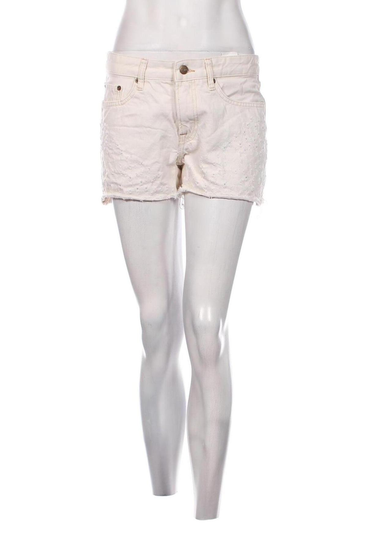 Γυναικείο κοντό παντελόνι Pepe Jeans, Μέγεθος M, Χρώμα Εκρού, Τιμή 10,13 €