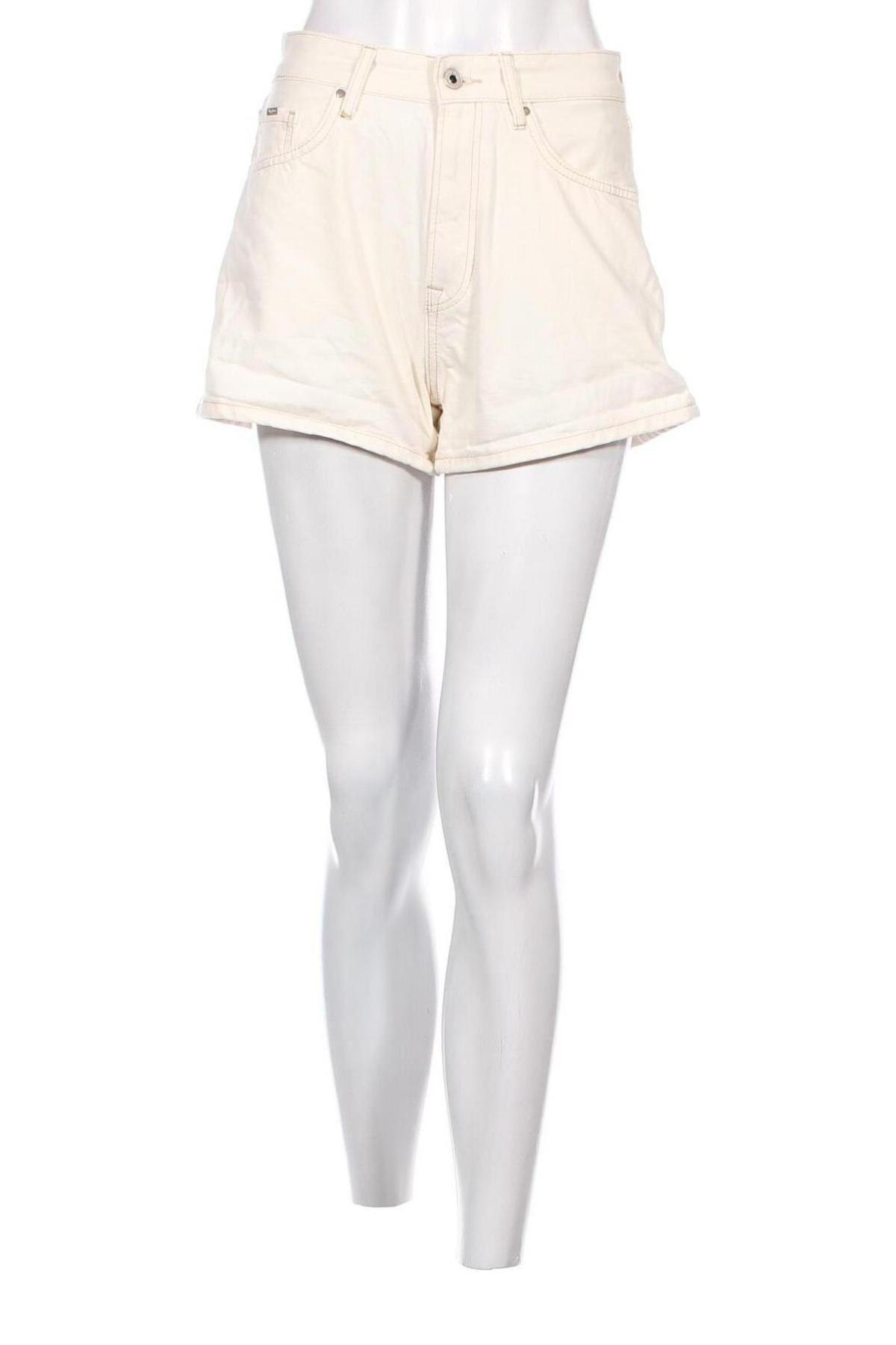 Γυναικείο κοντό παντελόνι Pepe Jeans, Μέγεθος S, Χρώμα Εκρού, Τιμή 26,55 €